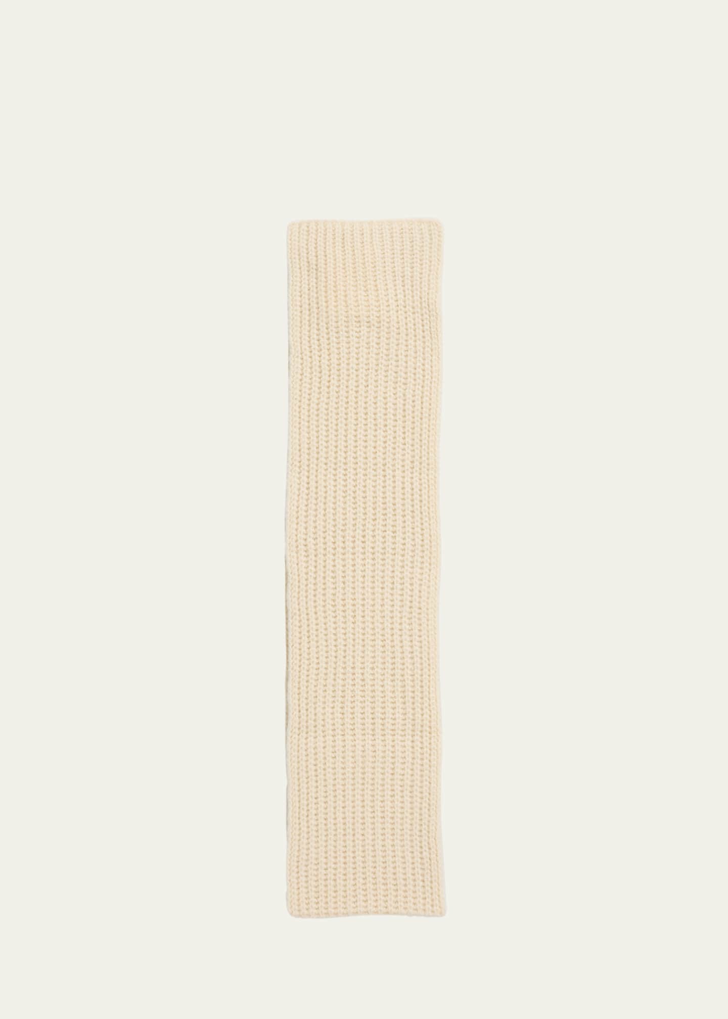 THE ROW Illy Cashmere Knit Scarf Image 1 of 4