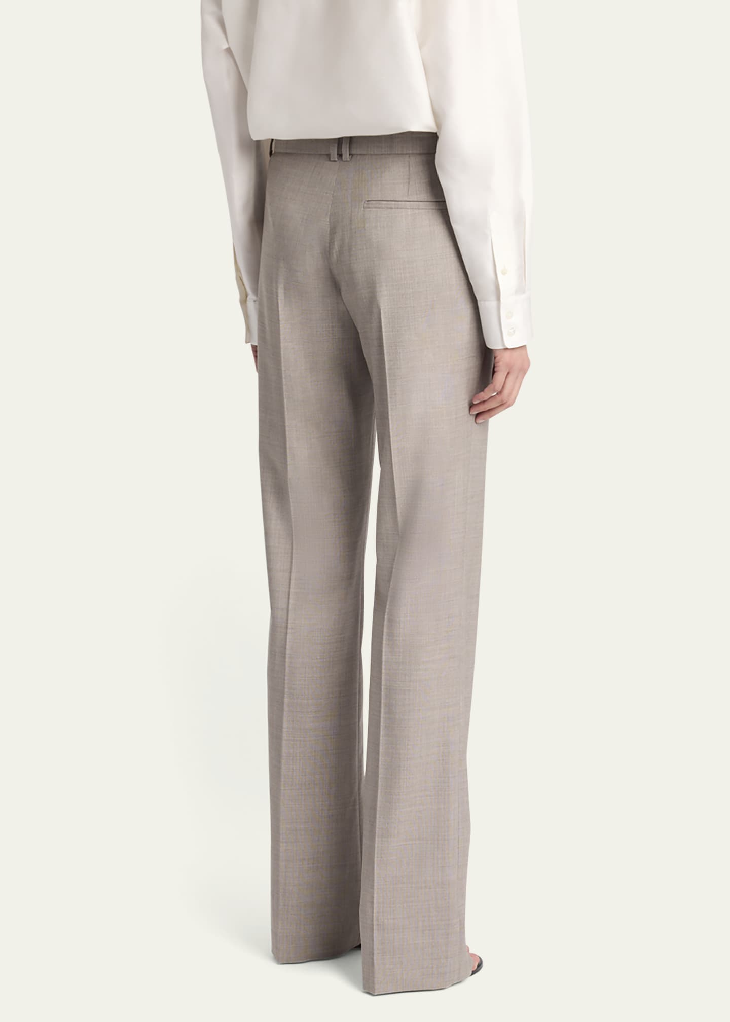 THE ROW Diane Straight-Leg Crepe Pants Image 6 of 7