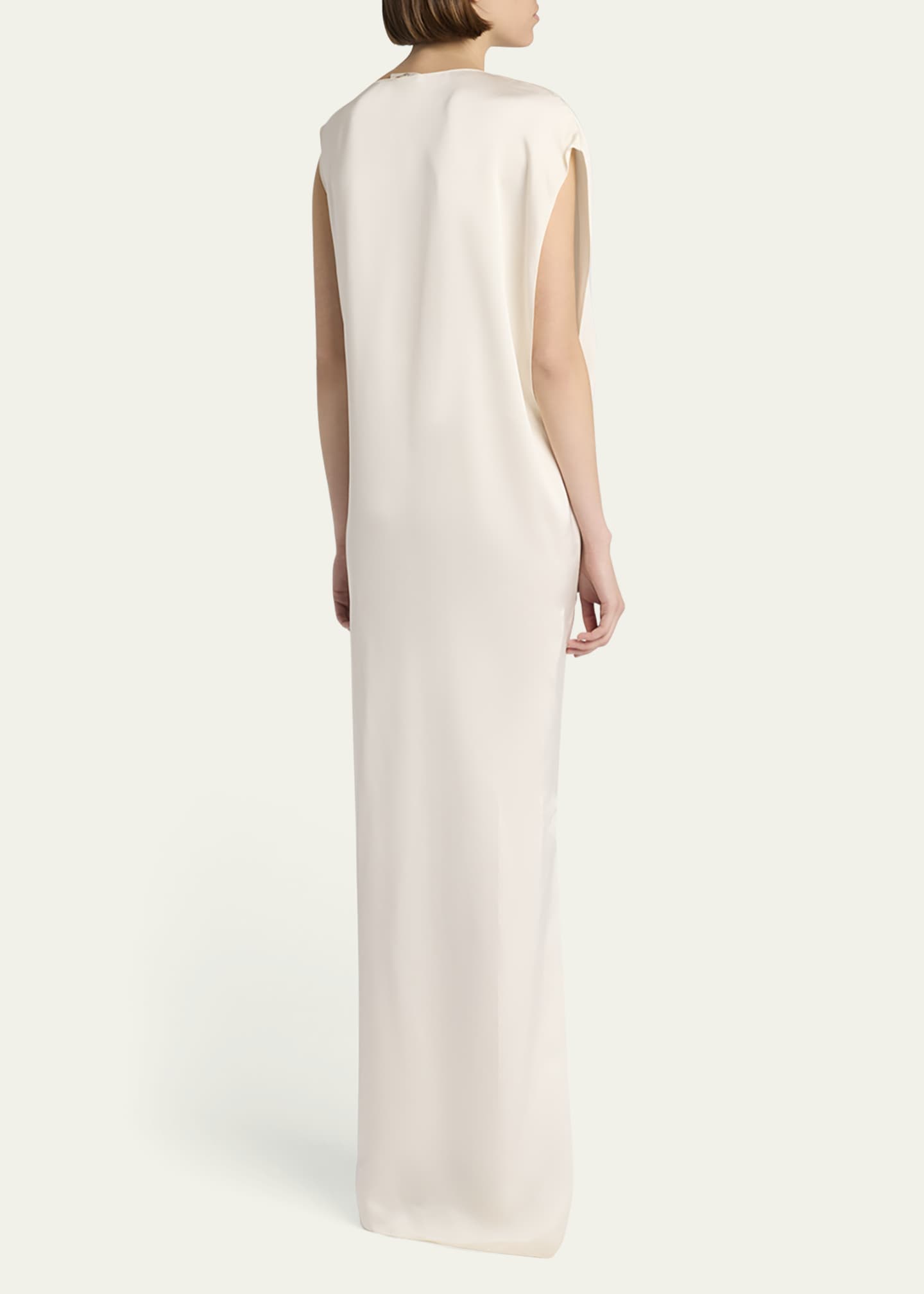 THE ROW Esmee Twisted Satin Maxi Shift Dress Image 6 of 7