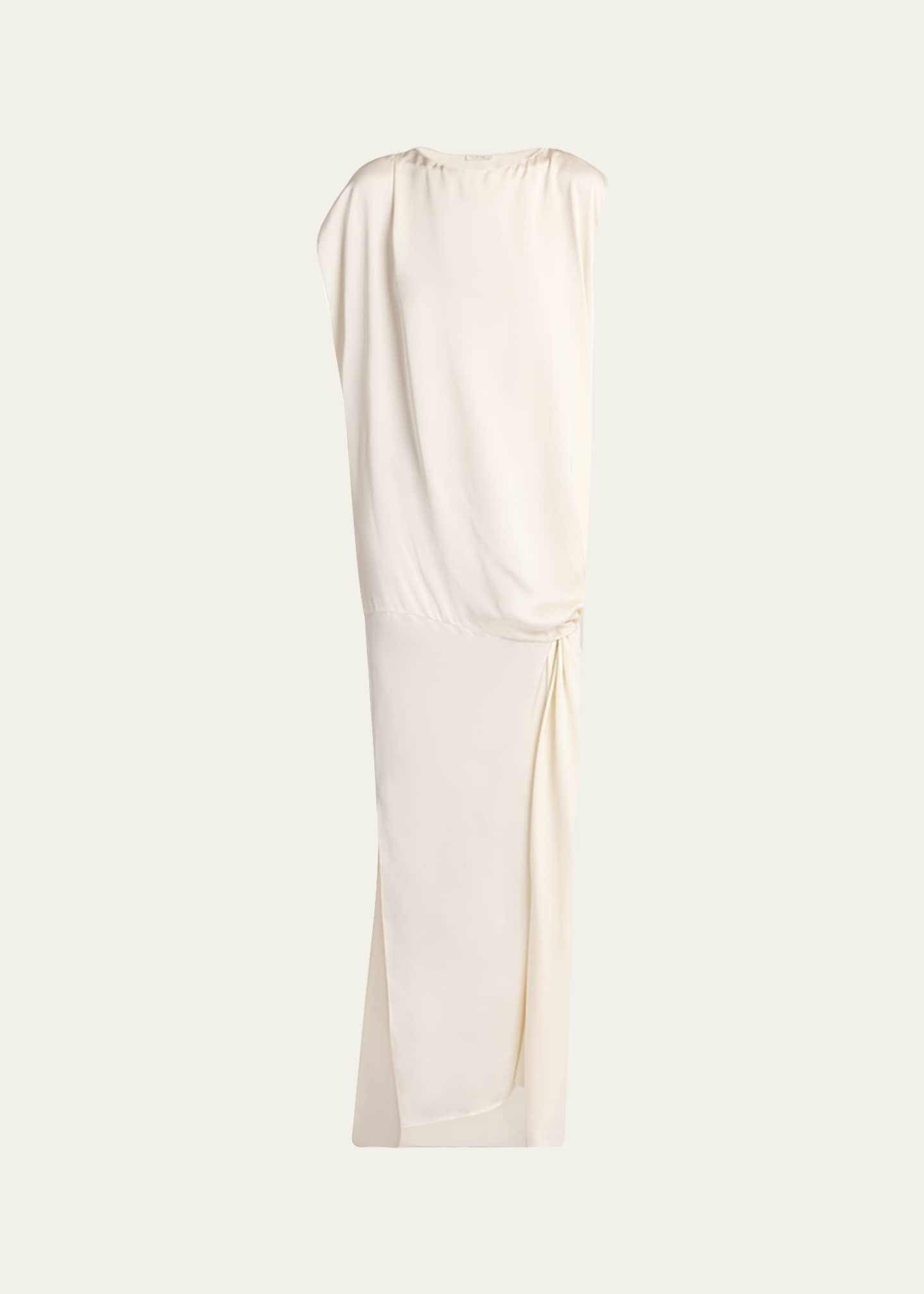 THE ROW Esmee Twisted Satin Maxi Shift Dress Image 1 of 7