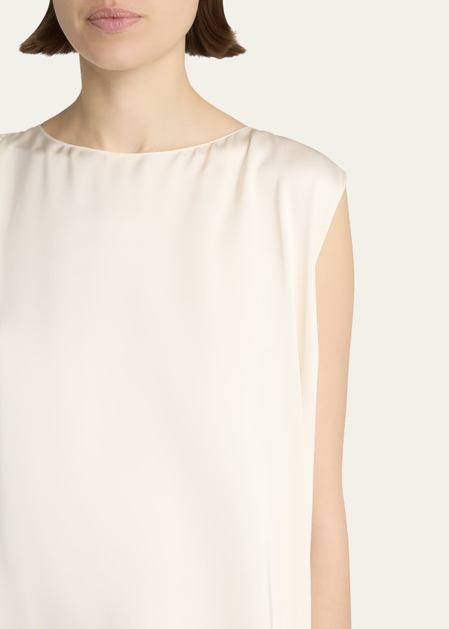 THE ROW Esmee Twisted Satin Maxi Shift Dress Image 5 of 7