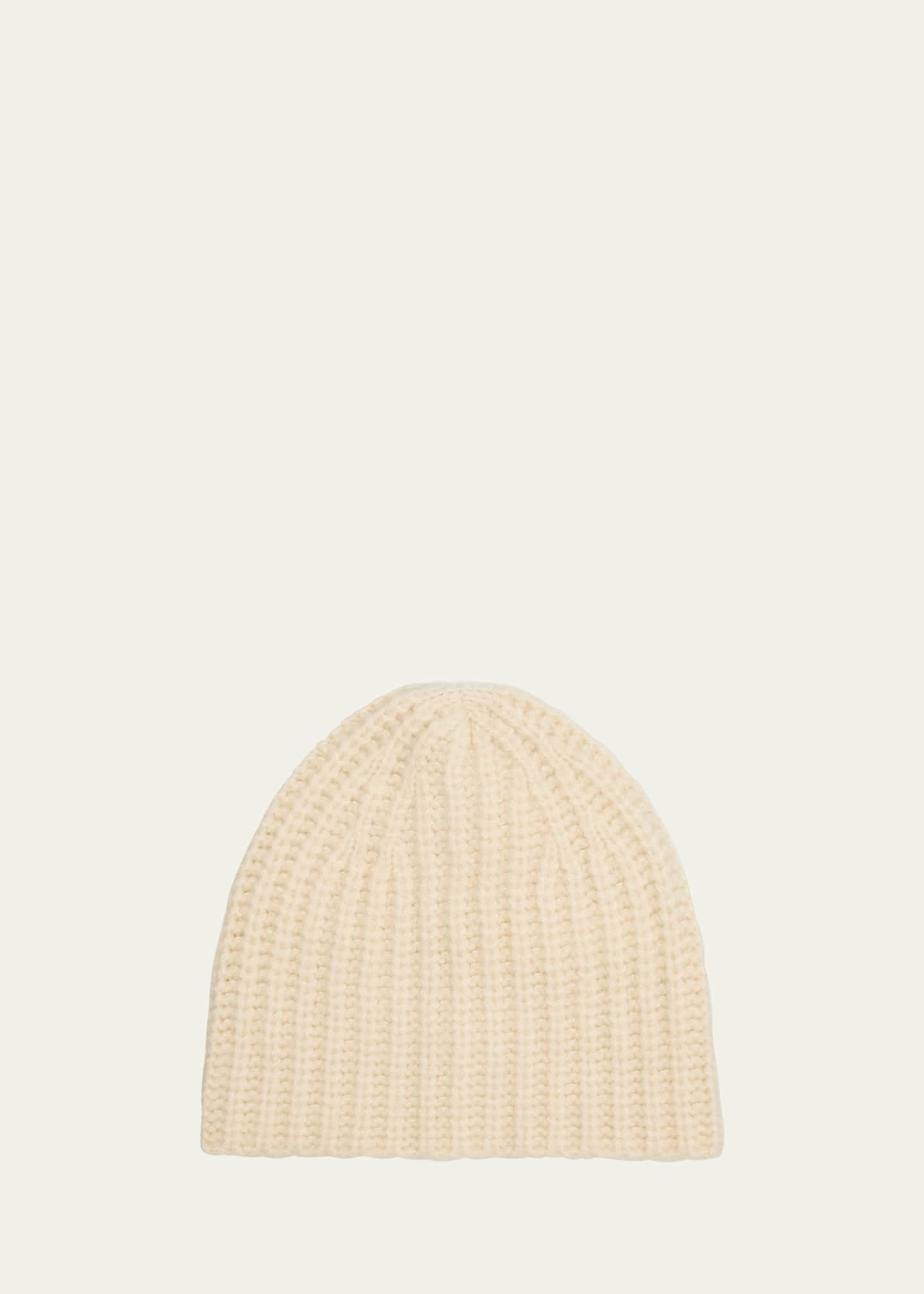 THE ROW Isty Cashmere-Silk Rib Beanie