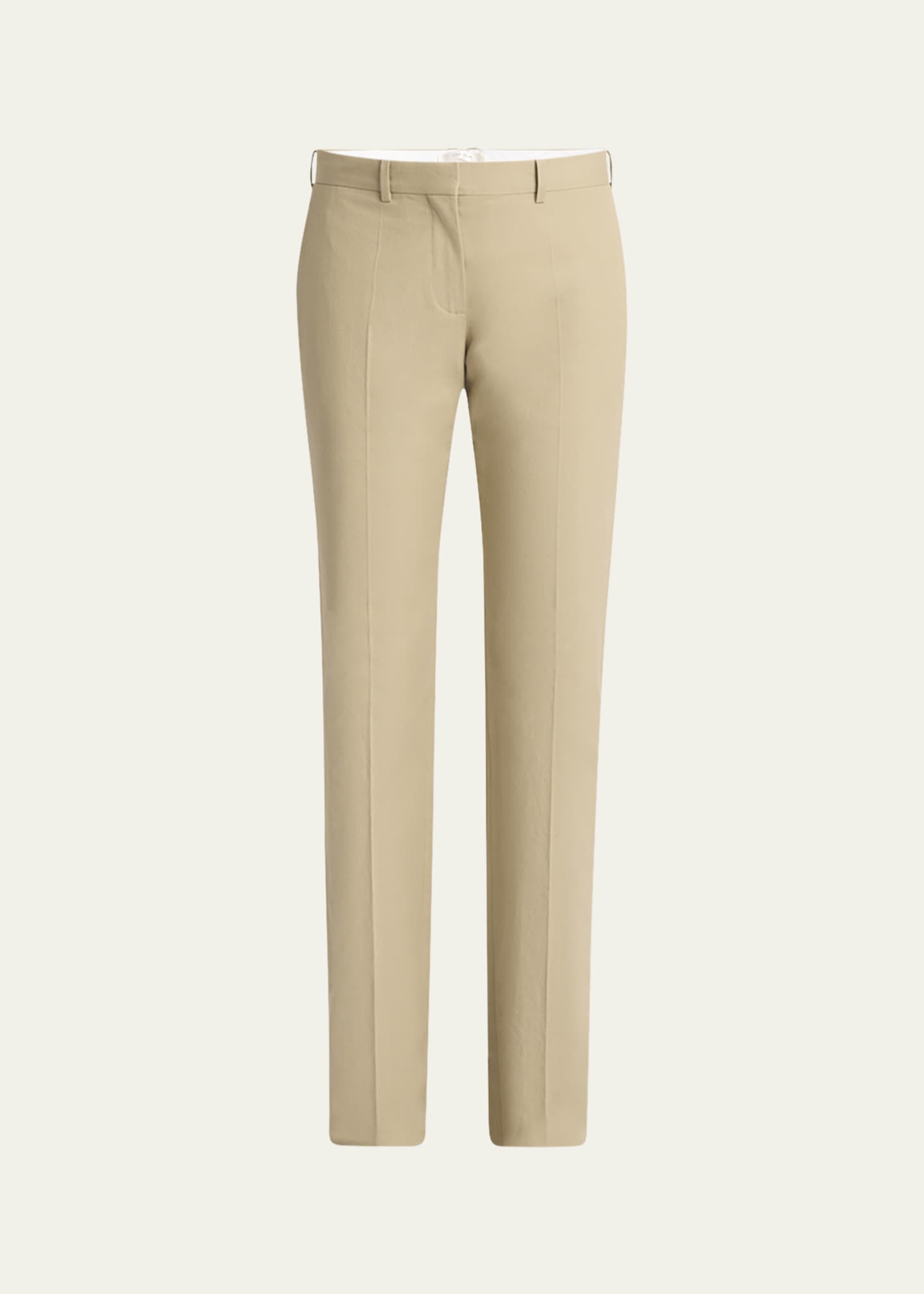 THE ROW Selvie Straight-Leg Crepe Pants Image 1 of 7