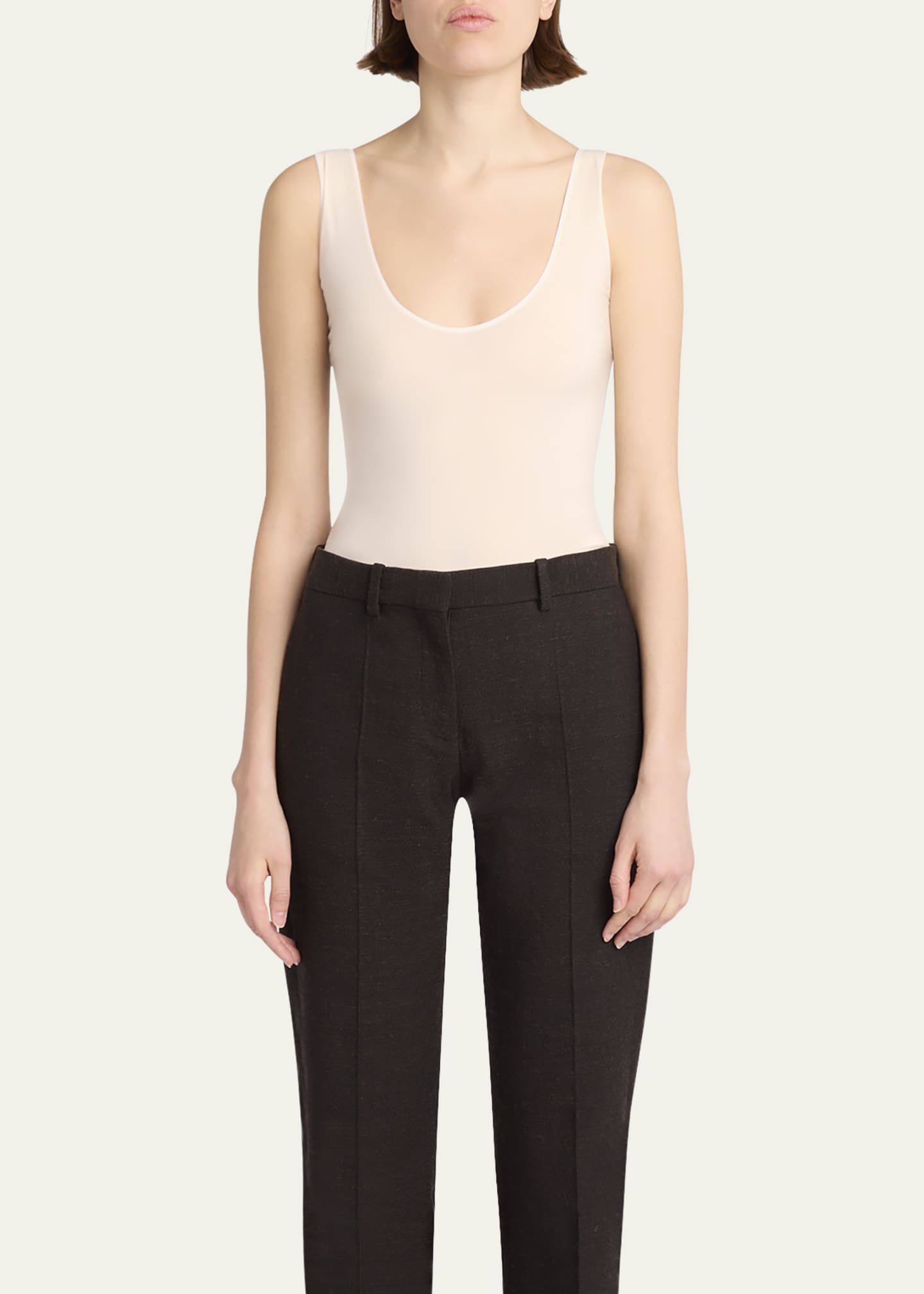 Mandie Scoop-Neck Sleeveless Bodysuit