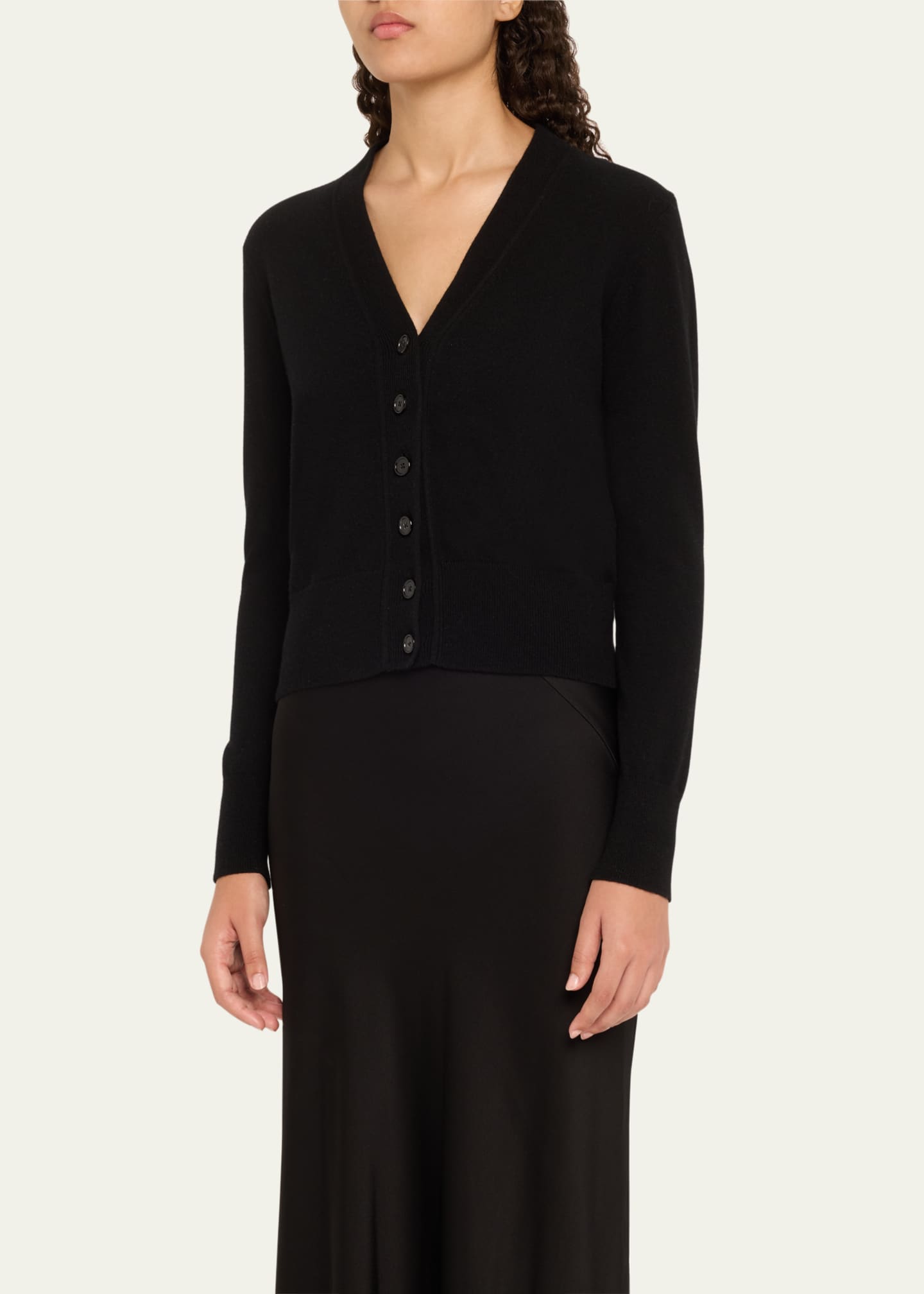 Michael Kors Collection V-Neck Cashmere Baby Cardigan Image 4 of 5