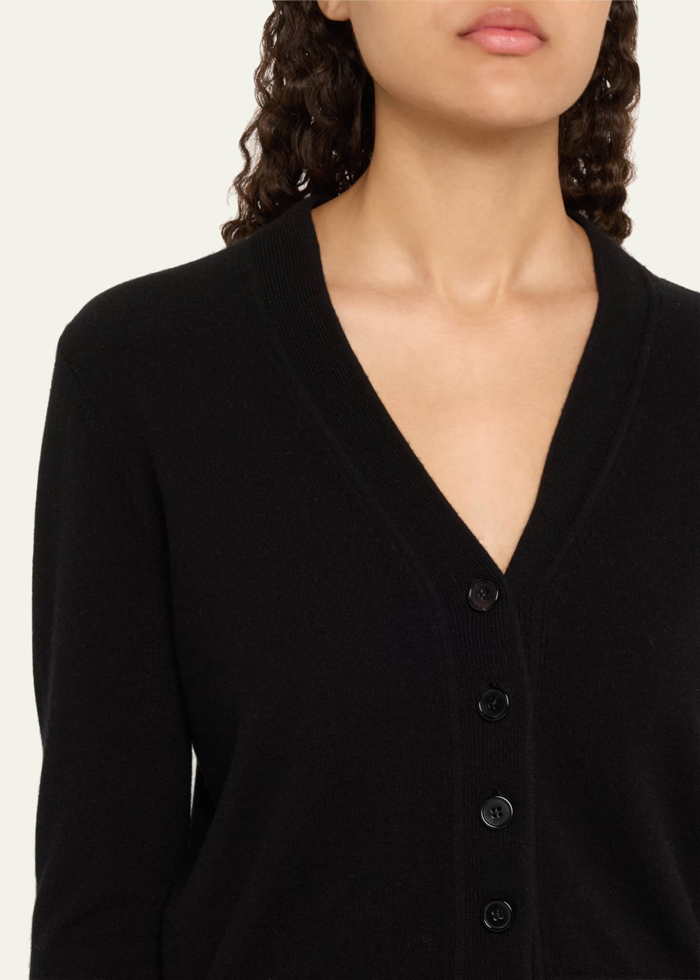 Michael Kors Collection V-Neck Cashmere Baby Cardigan Image 5 of 5