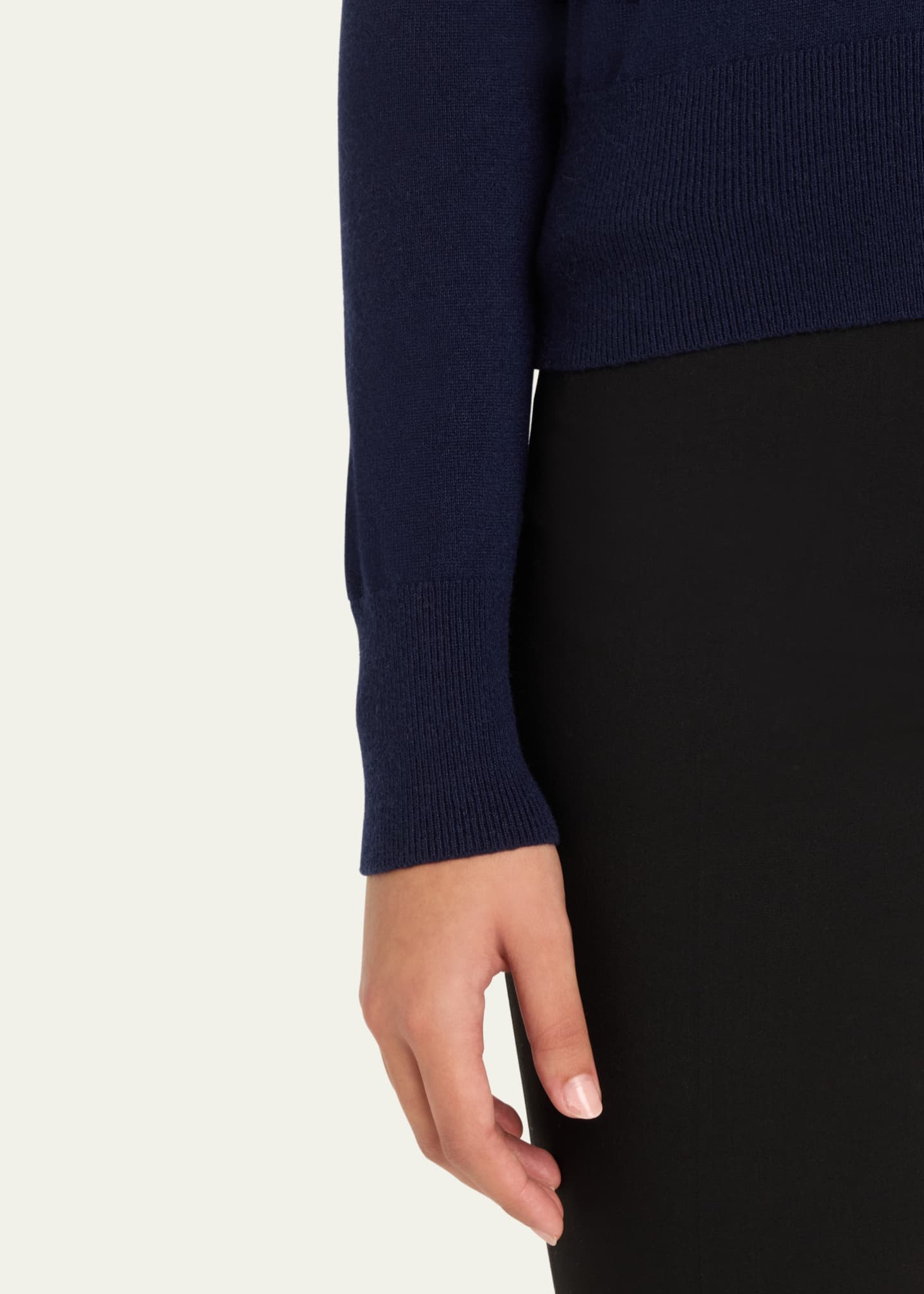 Michael Kors Collection V-Neck Cashmere Baby Cardigan Image 5 of 5