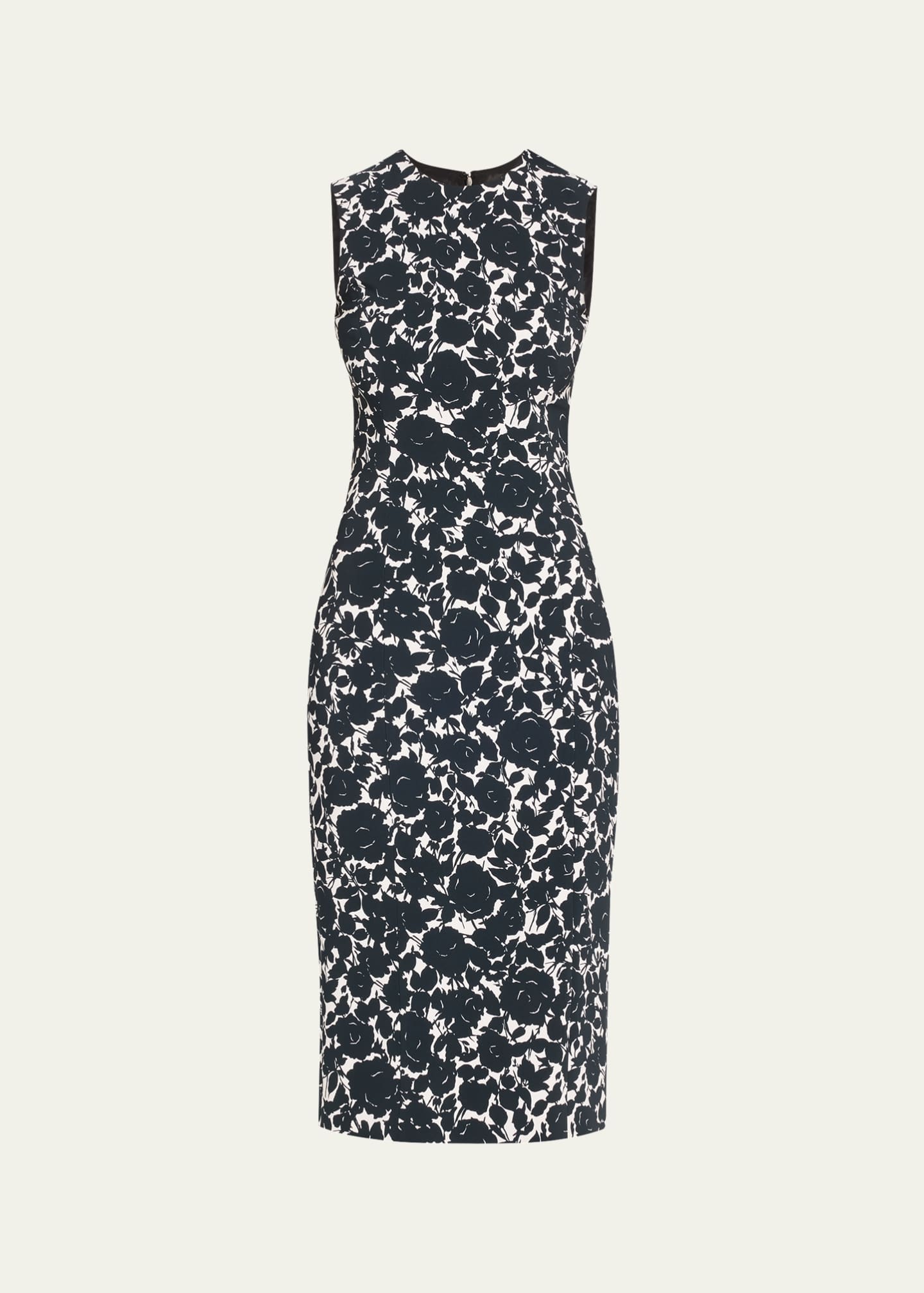 Michael Kors Collection Floral Sheath Midi Dress Image 1 of 5