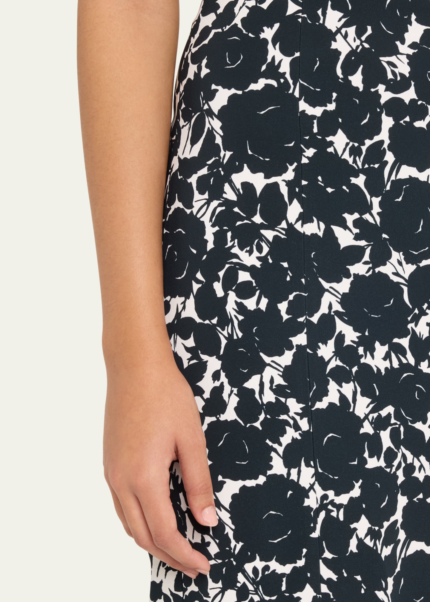 Michael Kors Collection Floral Sheath Midi Dress Image 5 of 5