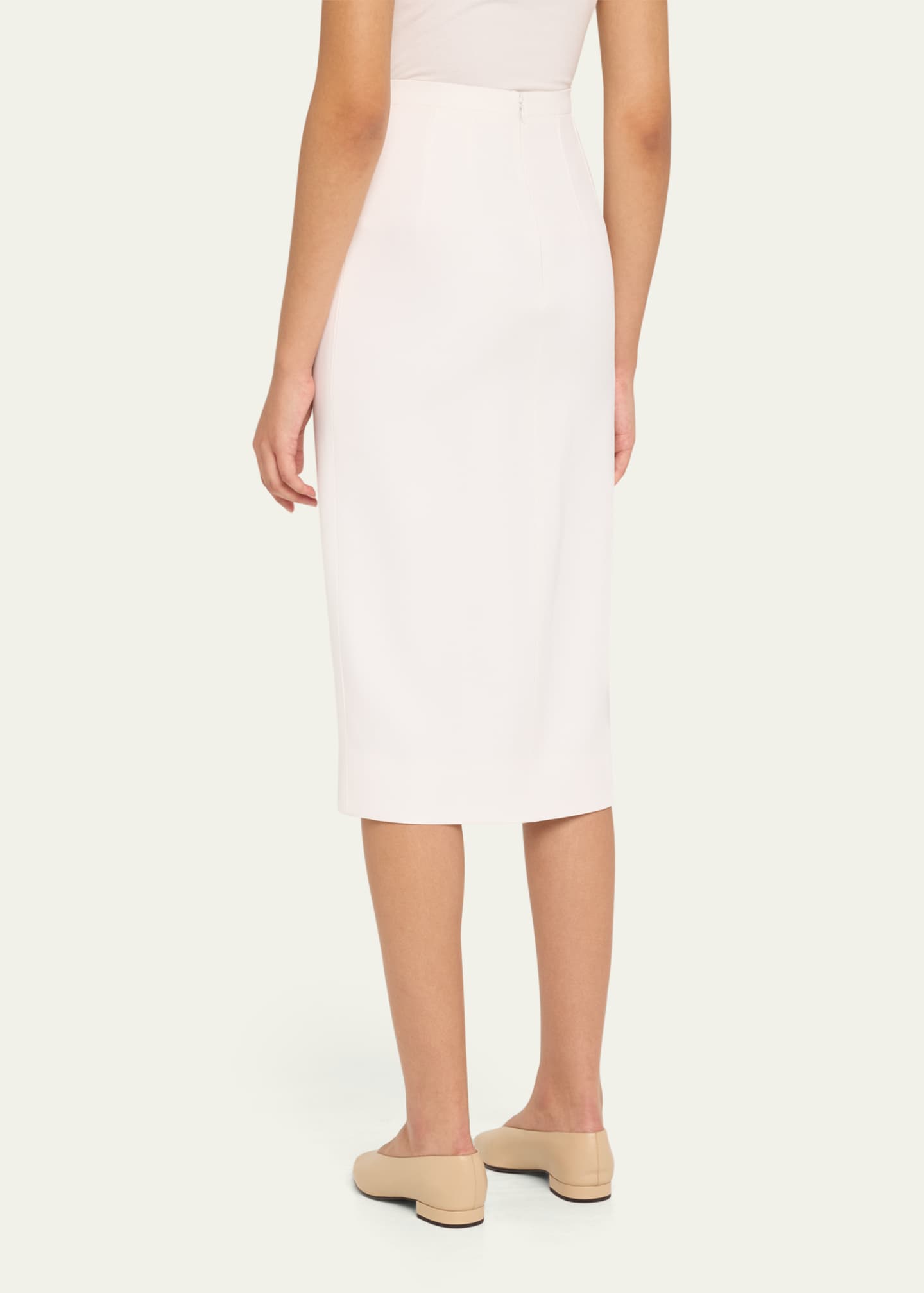 Front Slit Midi Skirt