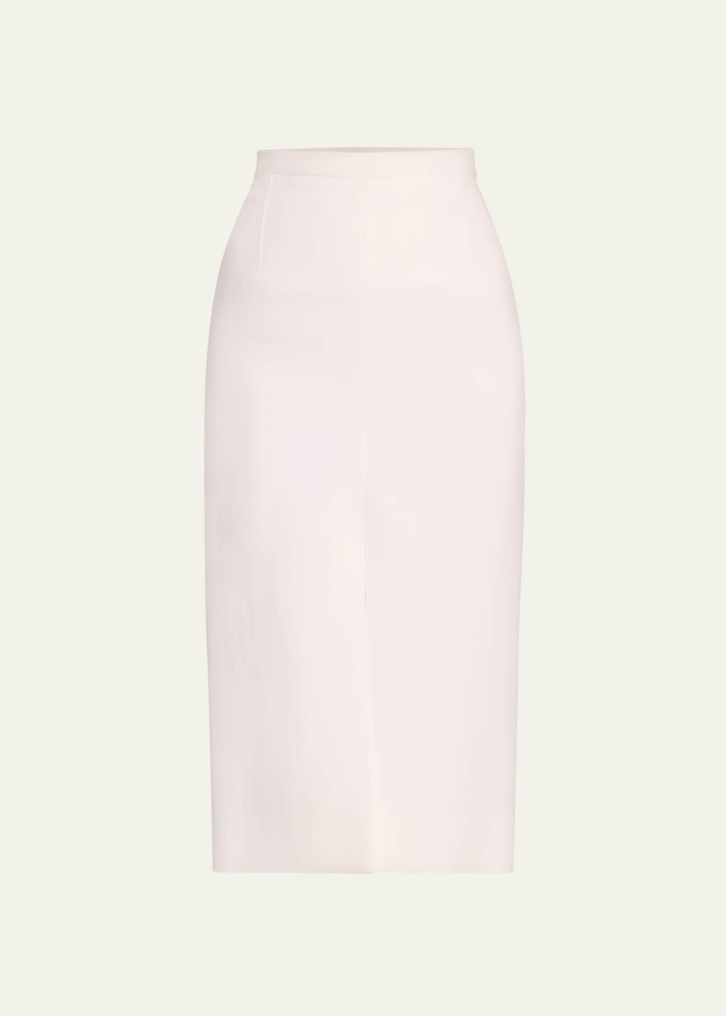 ワンピース MICHAEL KORS Women Mid Skirts MS5830KF4C 100 White Michael Kors Collection Front Slit Midi Skirt - Bergdorf Goodman