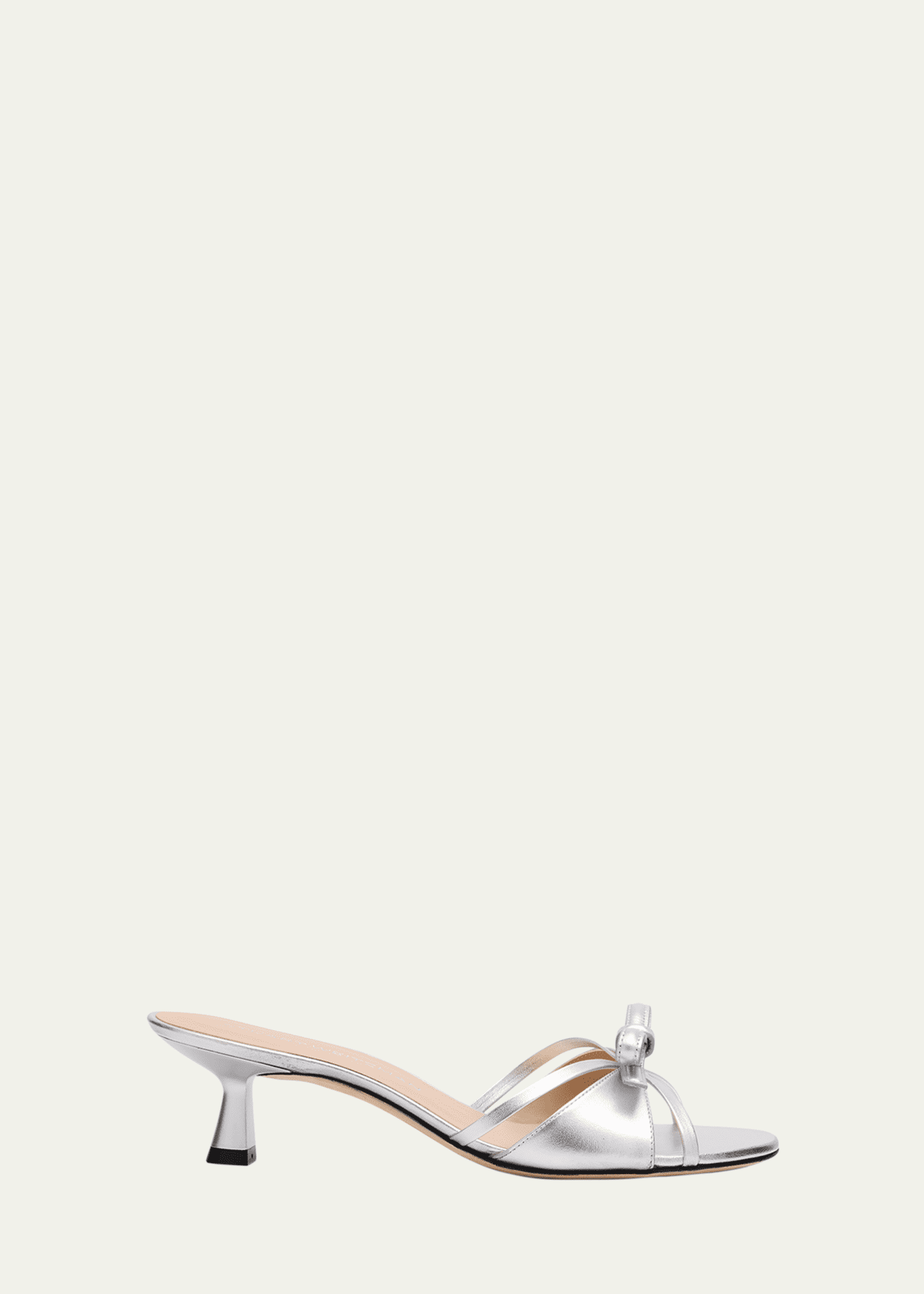 Stuart Weitzman Felicity 50 Bow-Top Slide Sandals Image 1 of 6