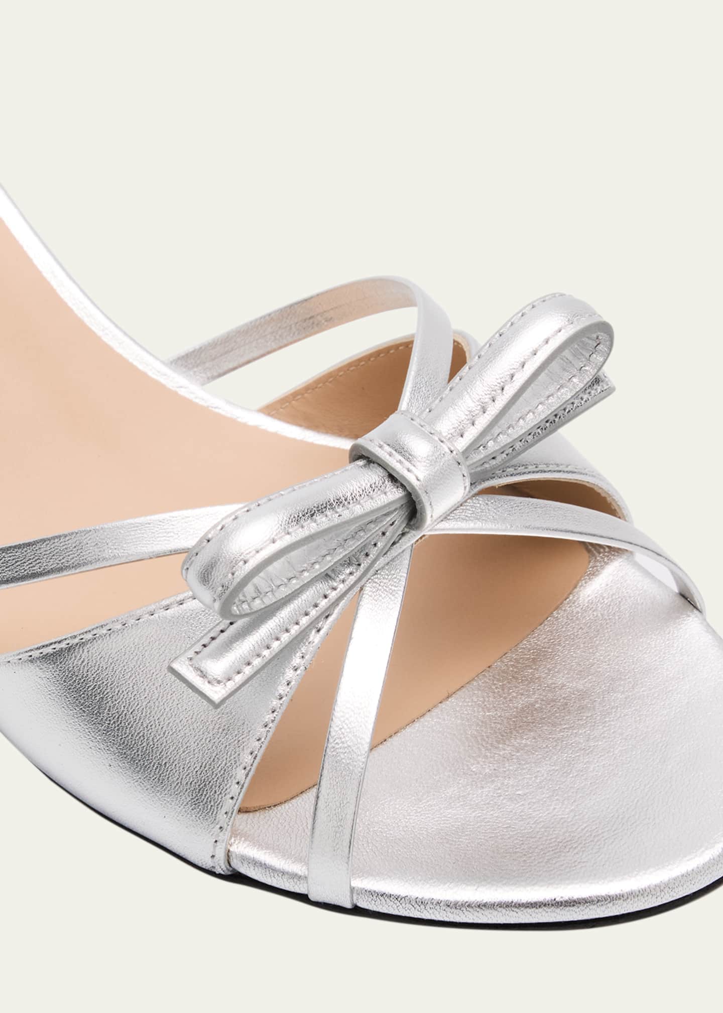 Stuart Weitzman Felicity 50 Bow-Top Slide Sandals Image 5 of 6