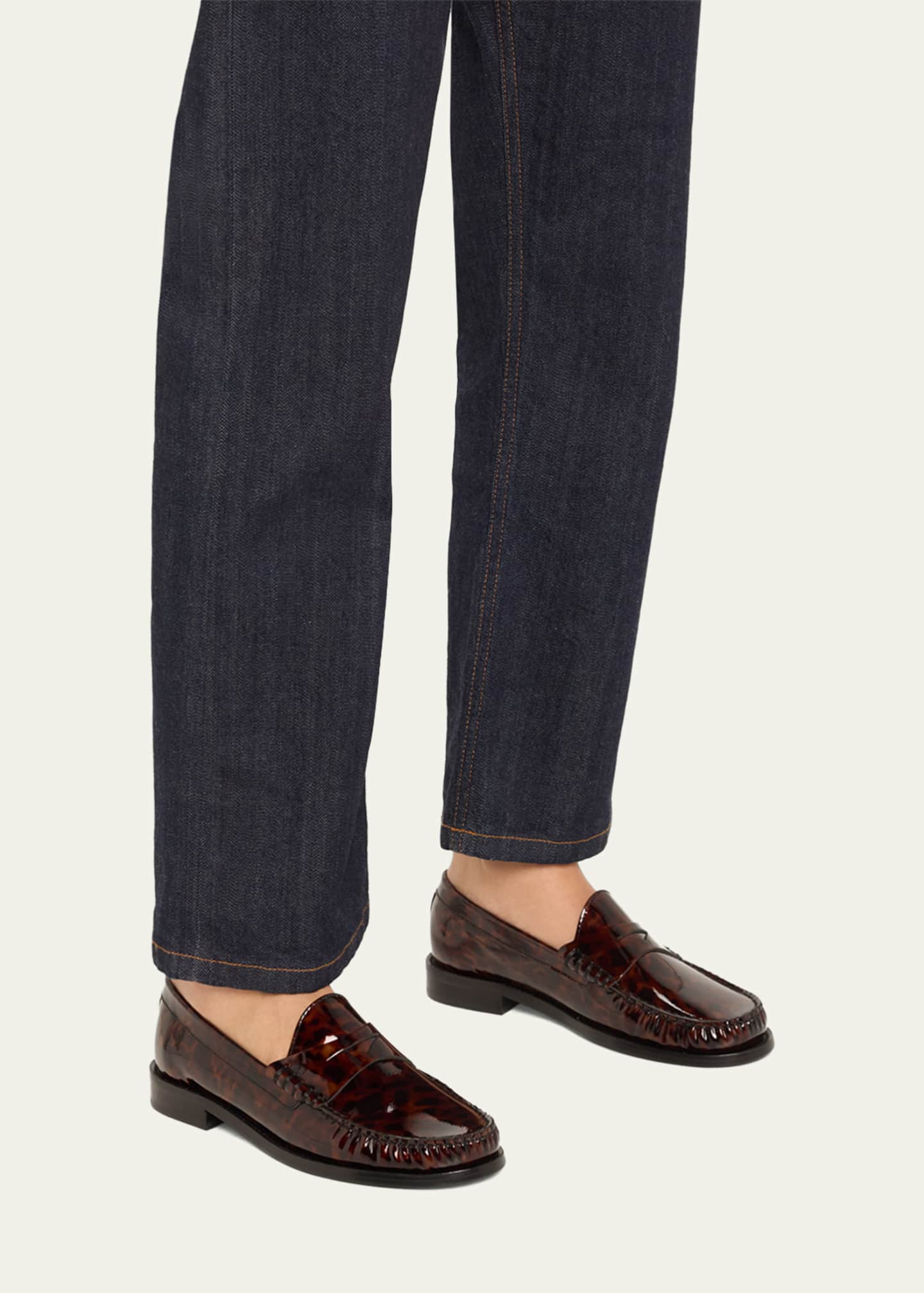 Stuart Weitzman Lottie Patent Leather Loafers Image 2 of 6
