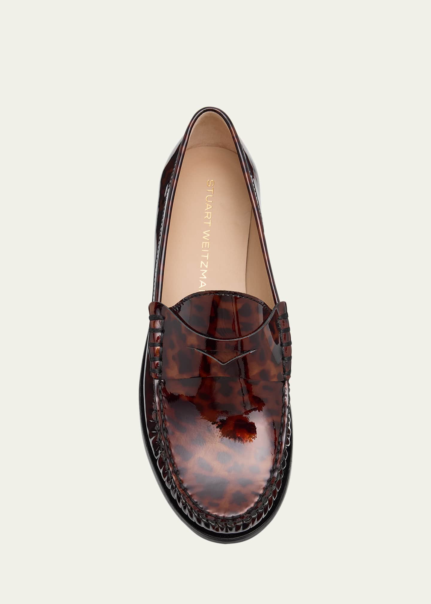 Stuart Weitzman Lottie Patent Leather Loafers Image 6 of 6
