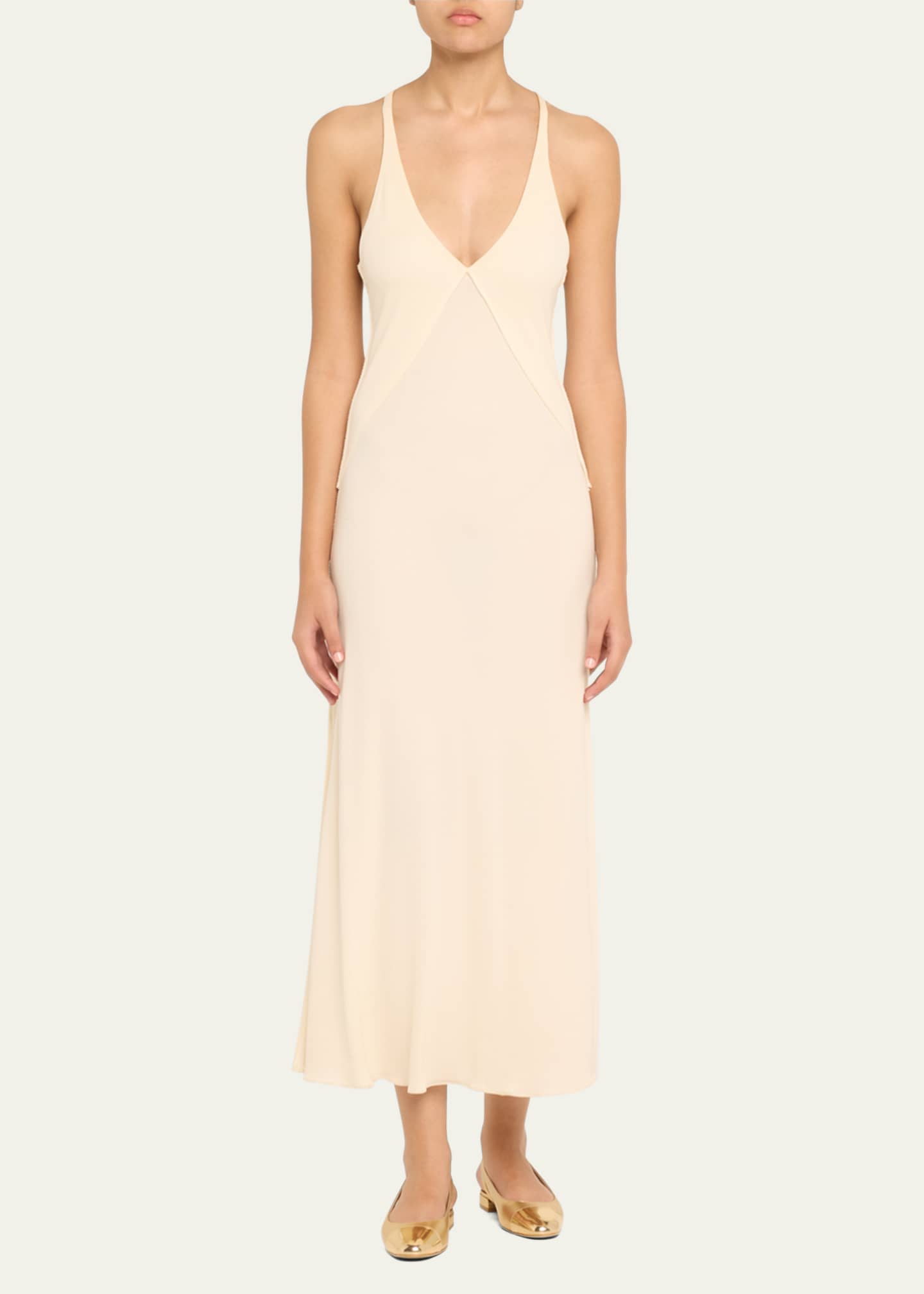 Stuart Weitzman Sleek Cap-Toe Slingback Flats Image 3 of 6