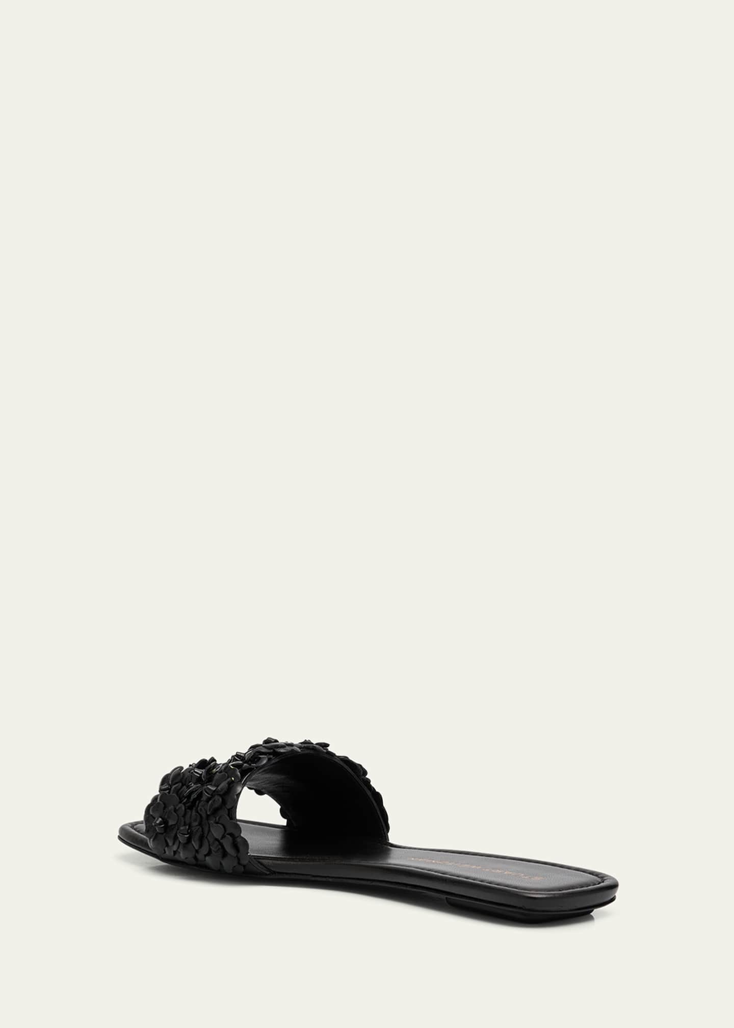 Stuart Weitzman Meadow Flower Leather Slides Image 4 of 6
