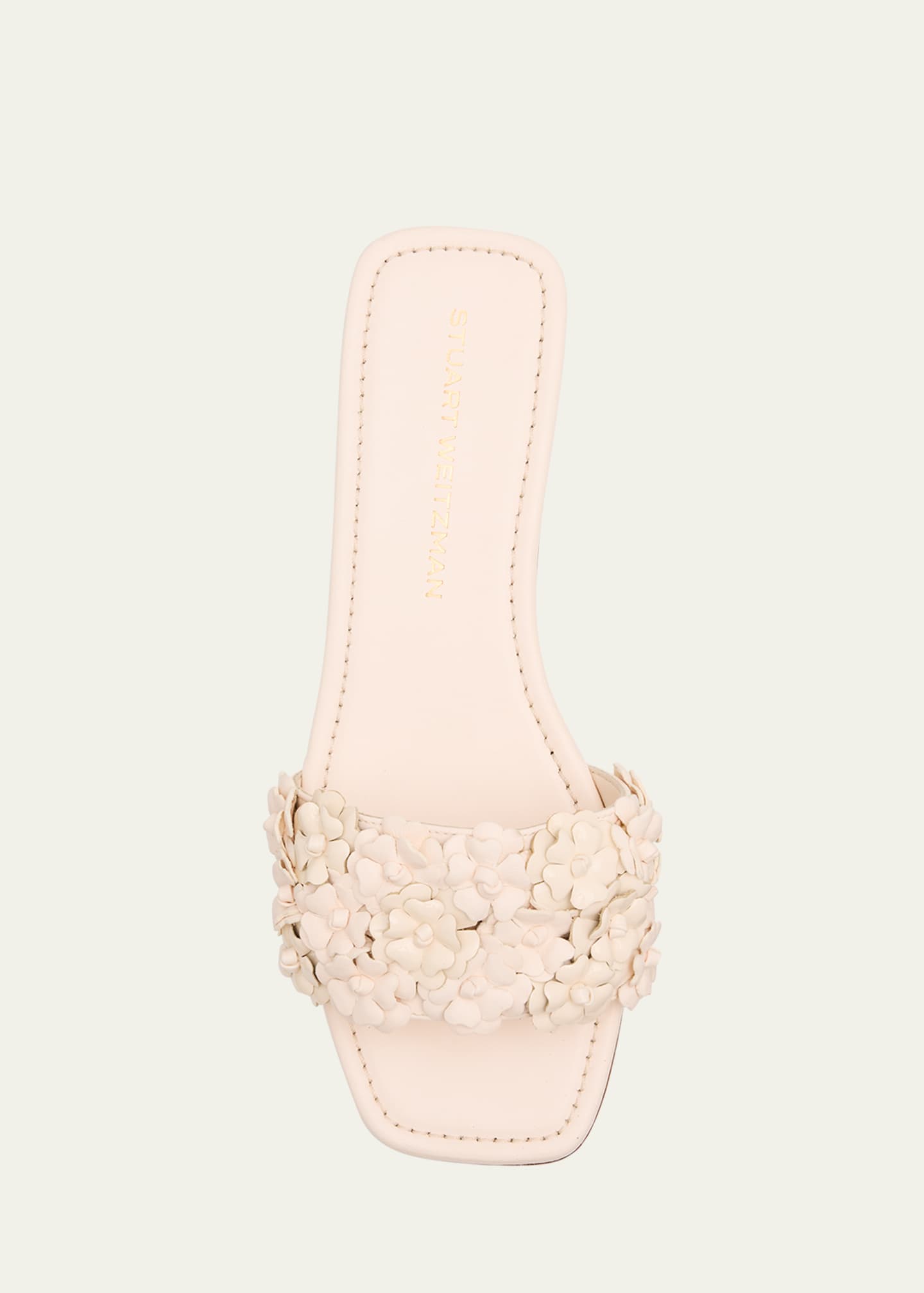 Stuart Weitzman Meadow Flower Leather Slides Image 6 of 6