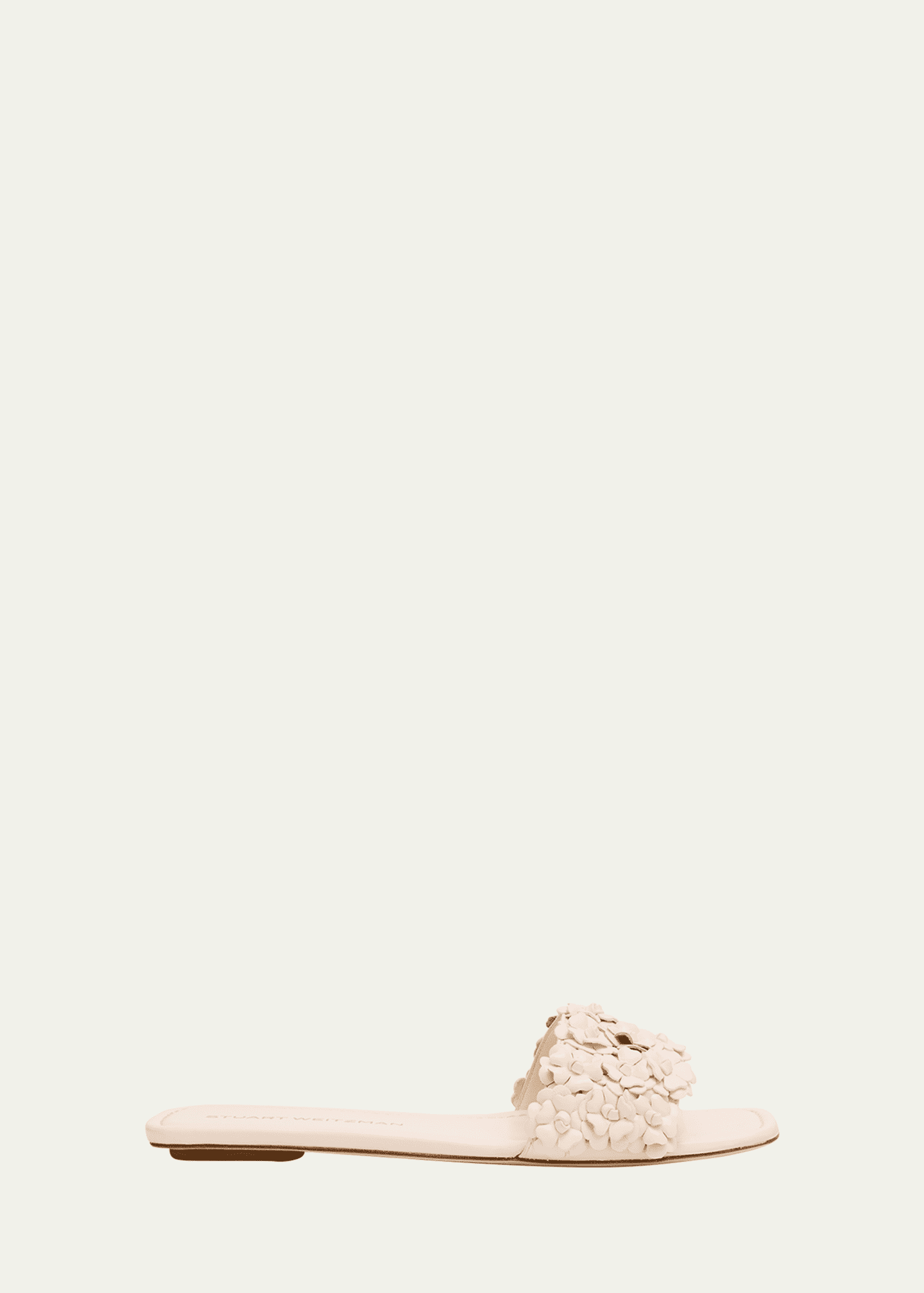 Stuart Weitzman Meadow Flower Leather Slides Image 1 of 6