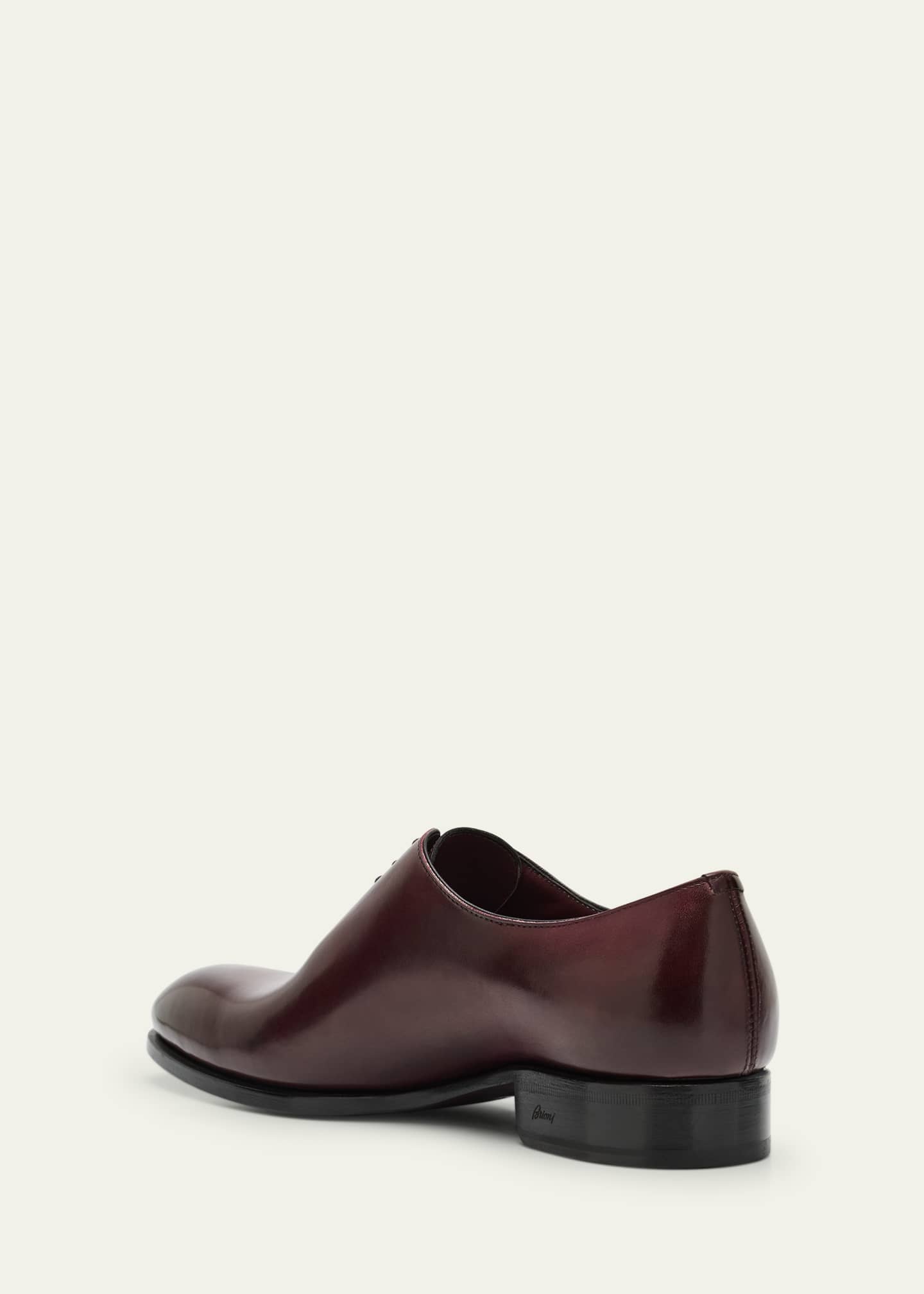Brioni Men's Milano Leather Oxfords Image 4 of 6
