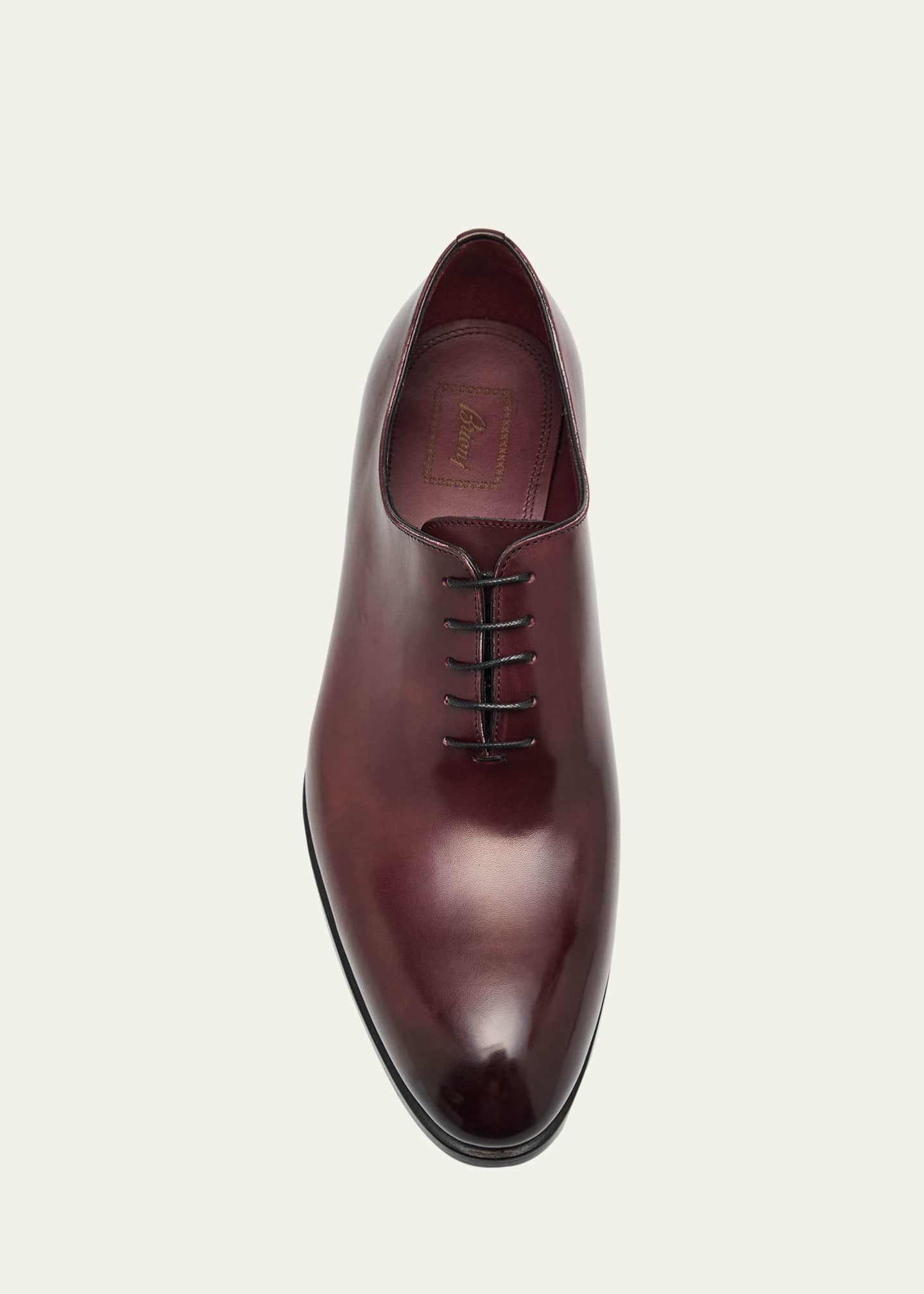 Brioni Men's Milano Leather Oxfords Image 6 of 6