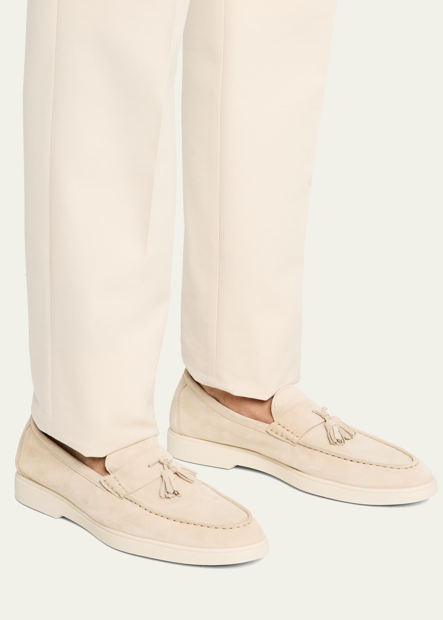 Ron White Men's Jaxon Weatherproof Suede Tassel Loafers Image 2 of 6