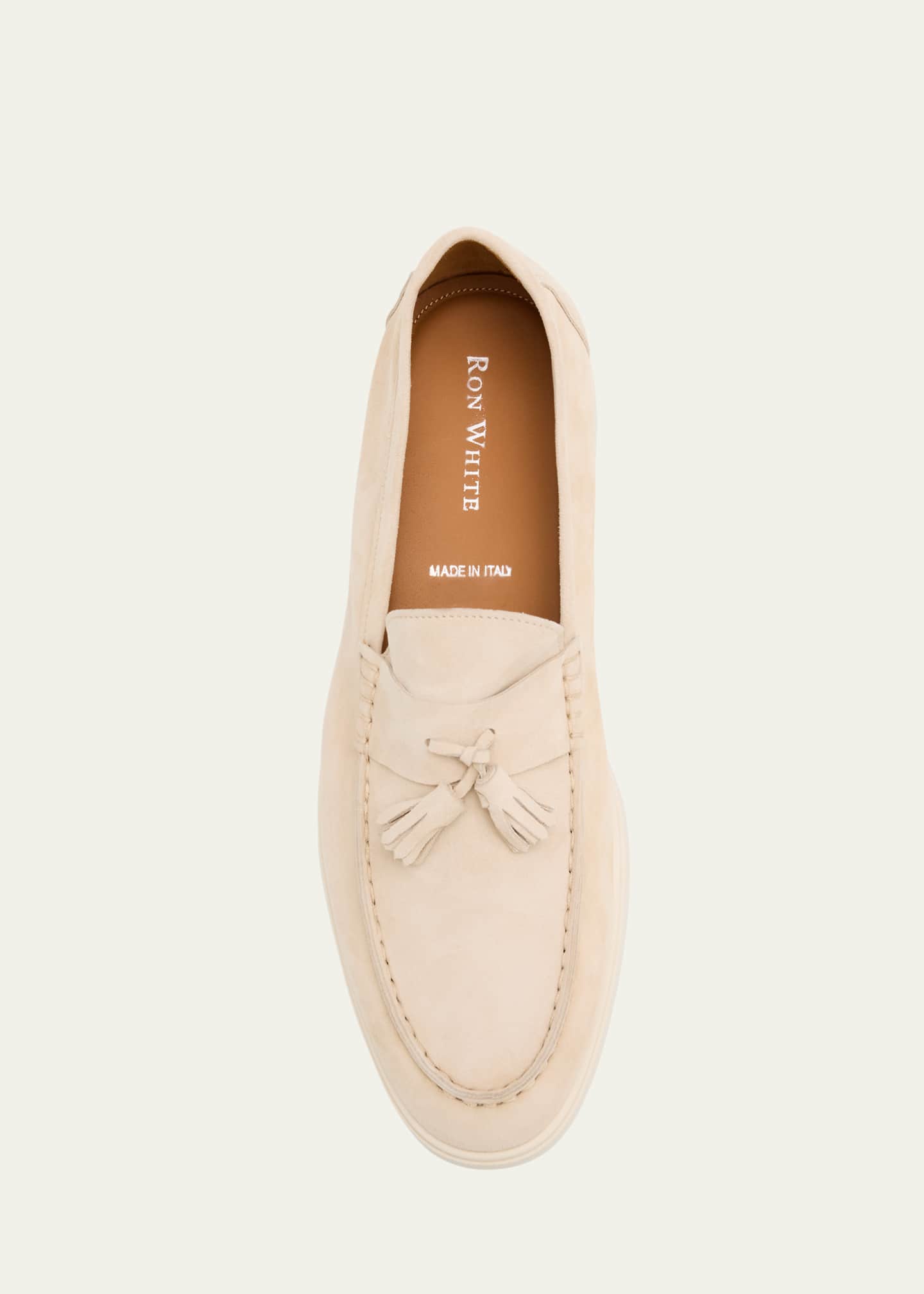 Ron White Men's Jaxon Weatherproof Suede Tassel Loafers Image 6 of 6