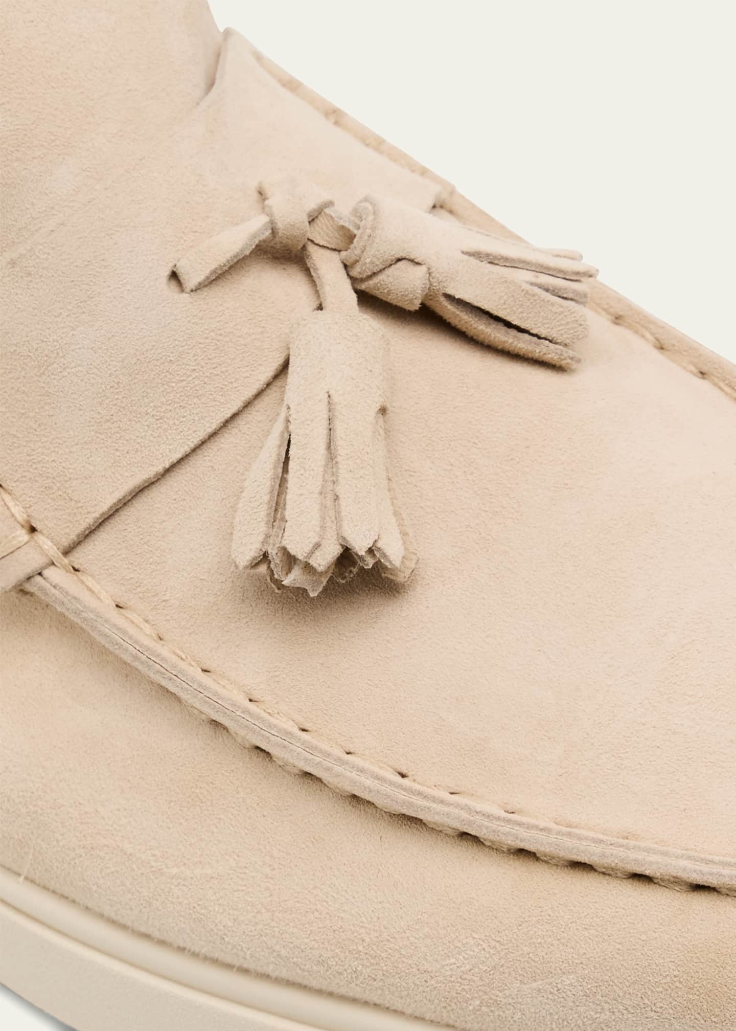 Ron White Men's Jaxon Weatherproof Suede Tassel Loafers Image 5 of 6