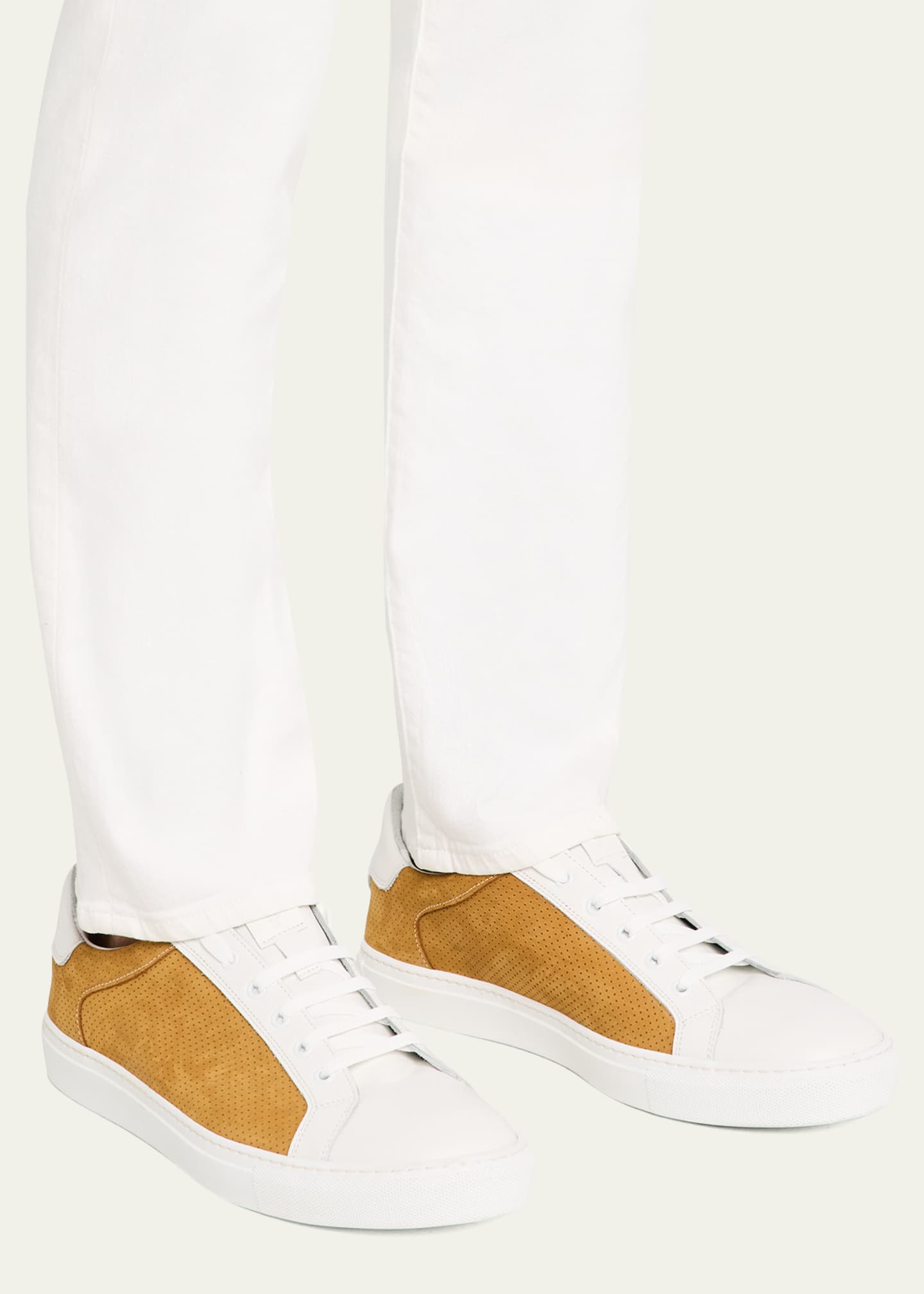 Ron White Men's Dawson Low-Top Weatherproof Suede Sneakers Image 2 of 6