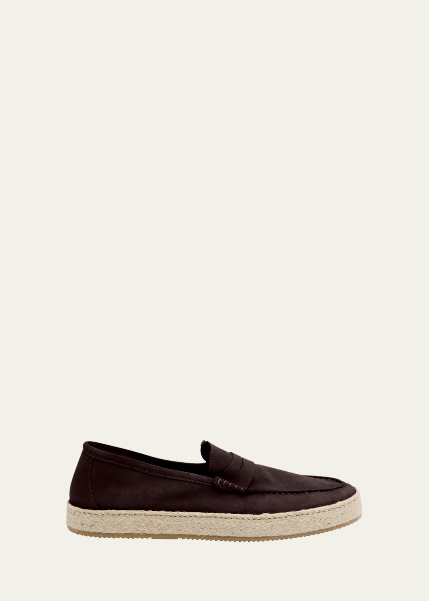 Ron White Men's Dylan Weatherproof Suede and Raffia Slip-On Sneakers Image 1 of 6