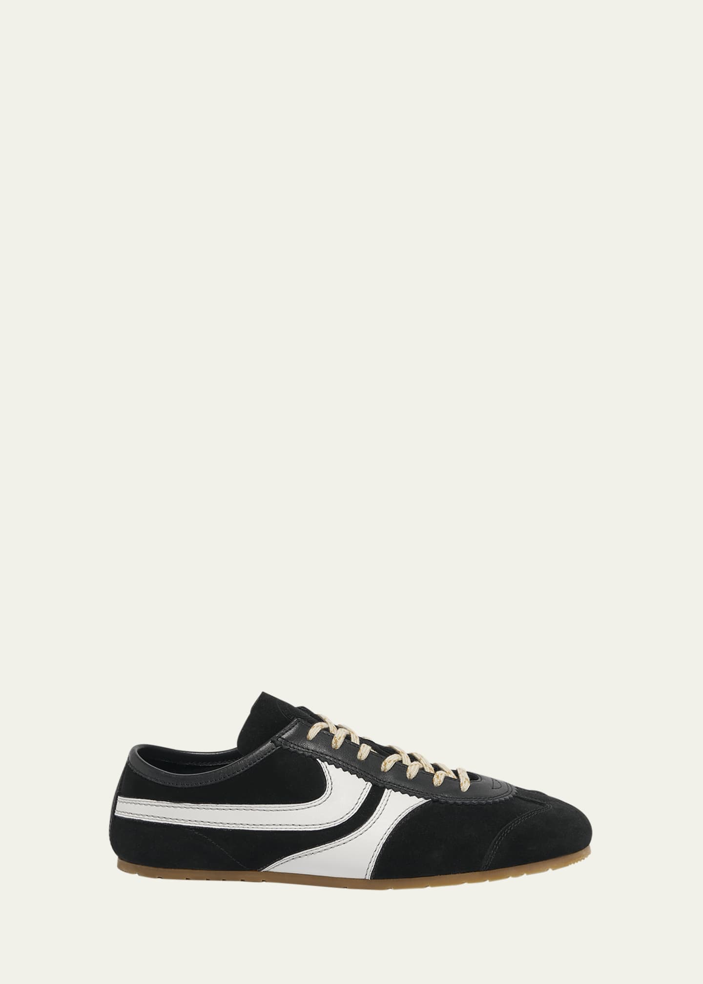 Dries Van Noten Men's Suede and Leather Trainer Sneakers Image 1 of 6
