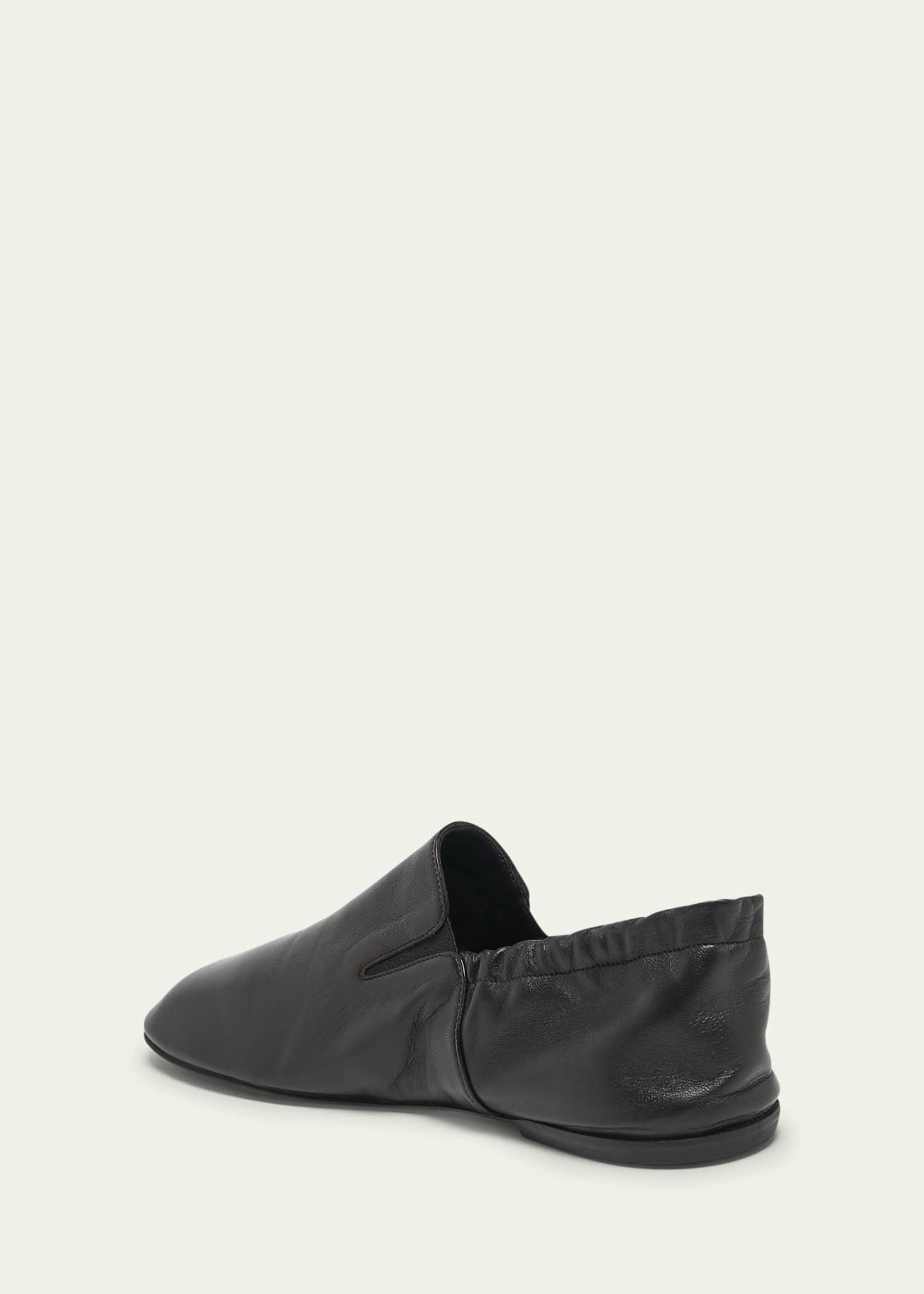 Dries Van Noten Men's Leather Fold-Down Heel Loafers Image 4 of 5