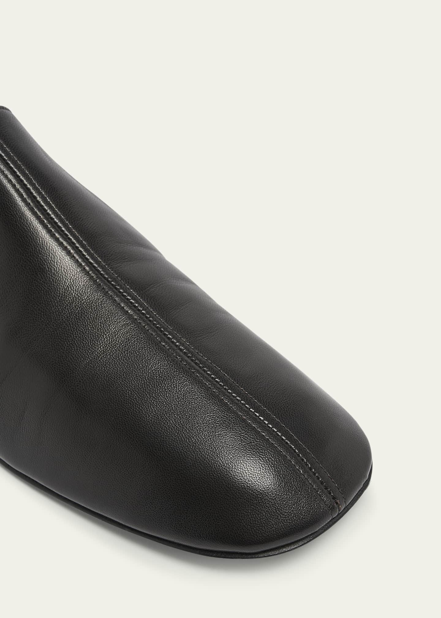 Dries Van Noten Men's Leather Fold-Down Heel Loafers Image 5 of 5