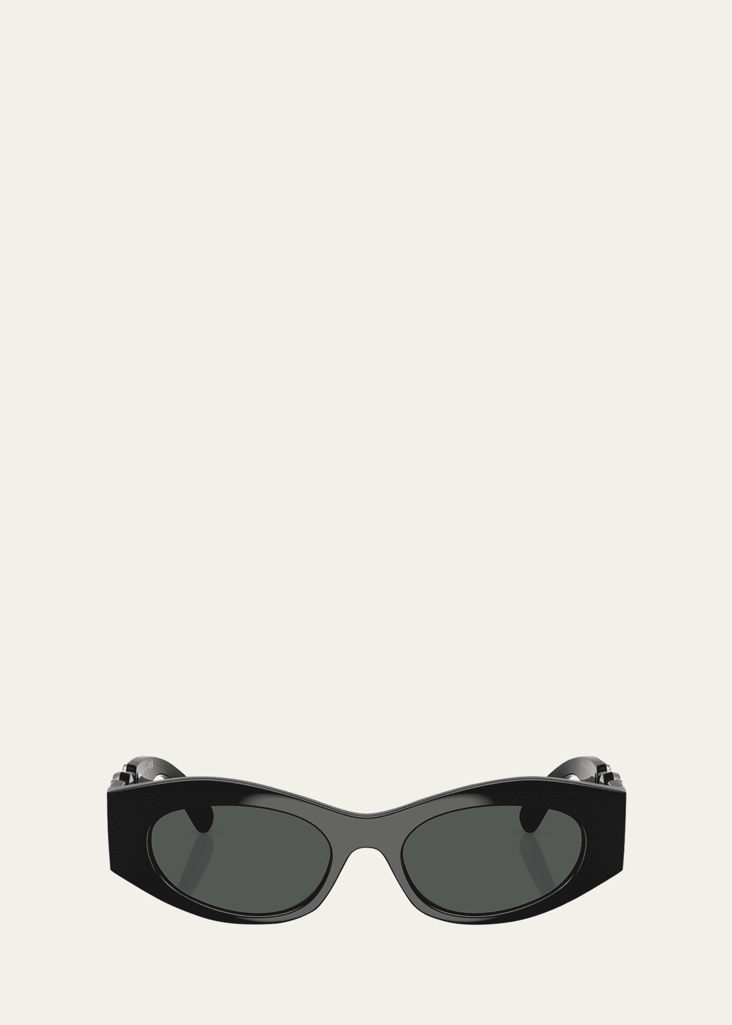Versace Medusa Embellished Oval Plastic Sunglasses, 51MM Image 1 of 3