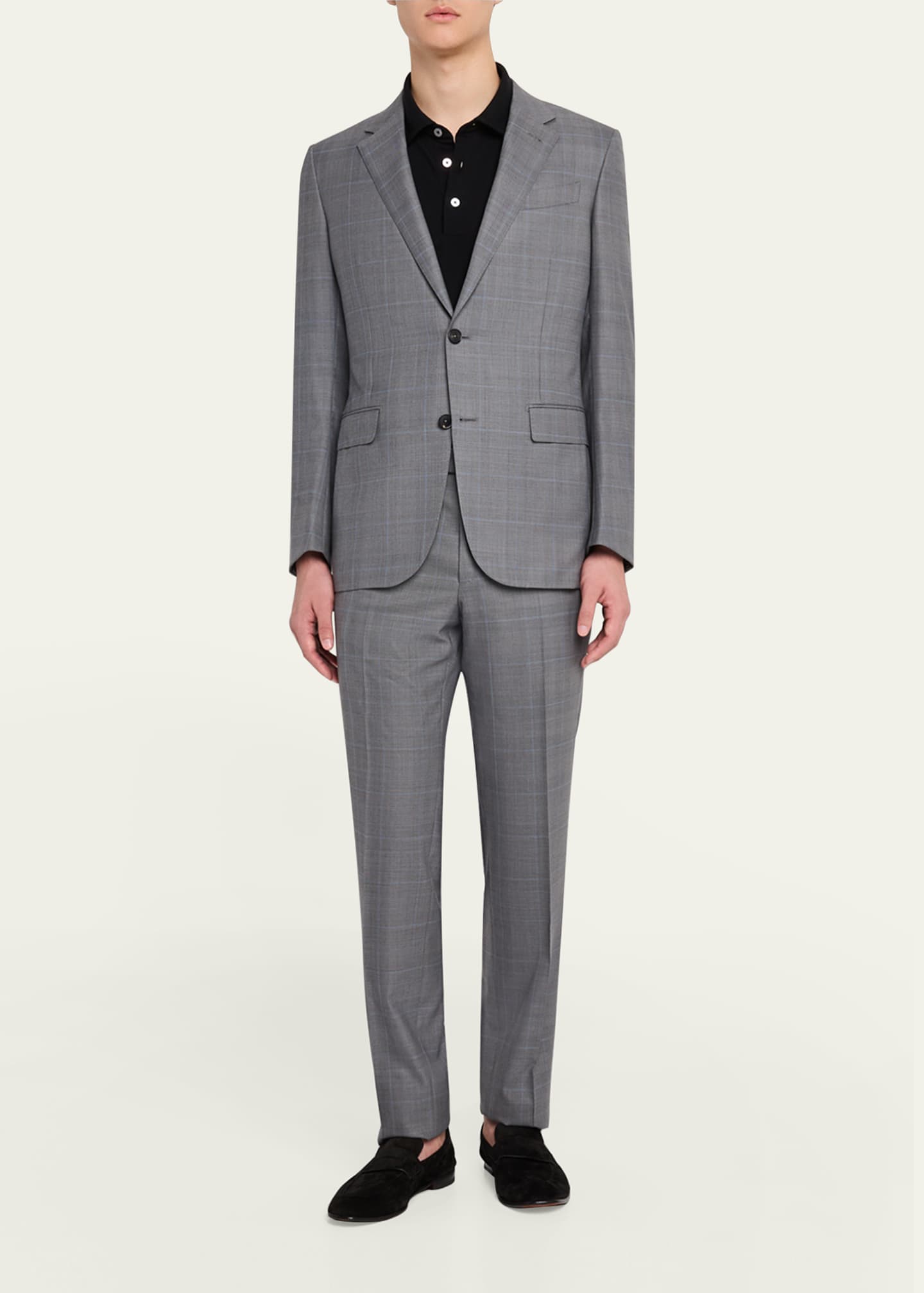 ZEGNA Men's 15milmil15 Wool Plaid Suit Image 2 of 5
