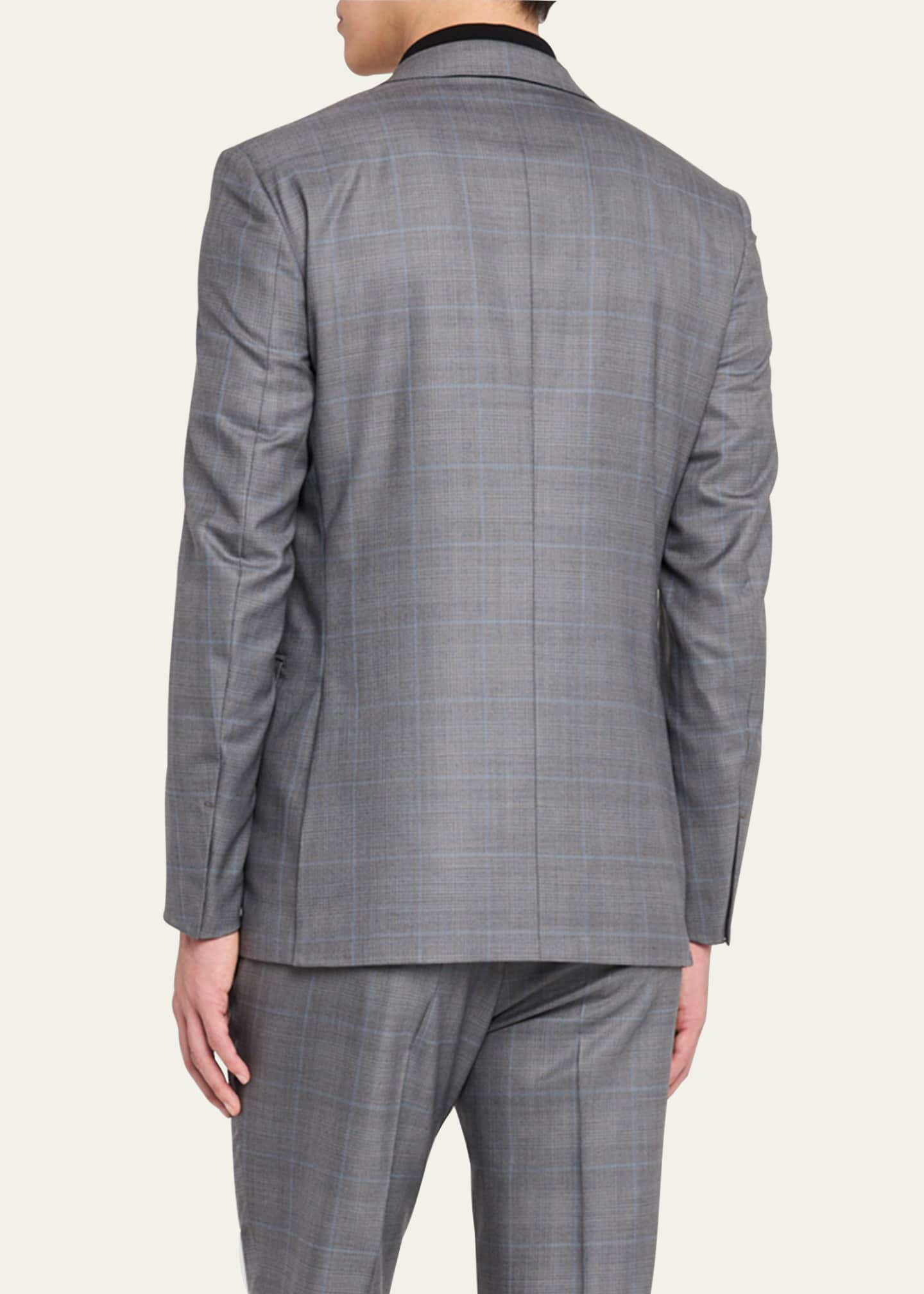 ZEGNA Men's 15milmil15 Wool Plaid Suit Image 3 of 5