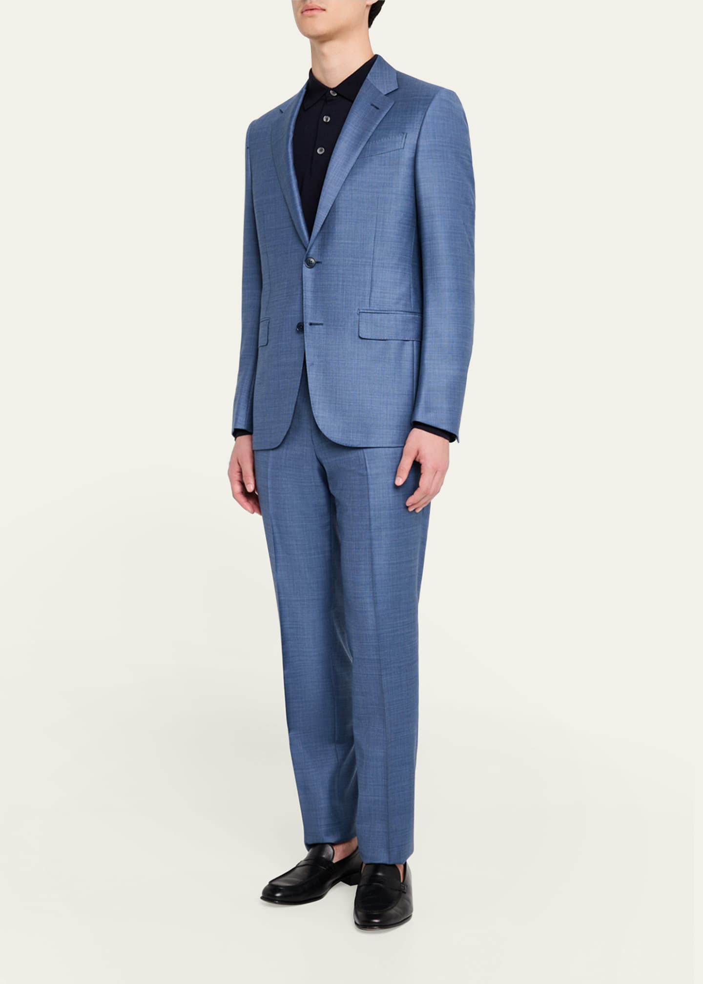 ZEGNA Men's Nailhead Trofeo Wool Suit Image 2 of 5
