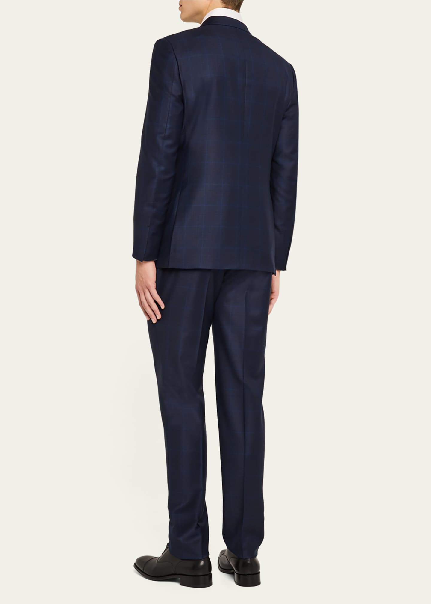 ZEGNA Men's Trofeo Tonal Plaid Suit Image 3 of 8