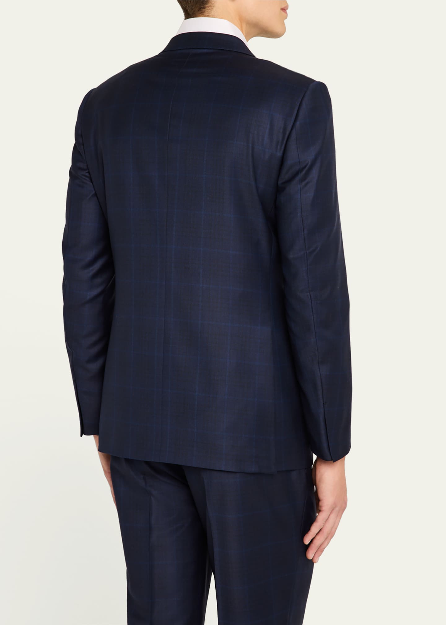ZEGNA Men's Trofeo Tonal Plaid Suit Image 5 of 8