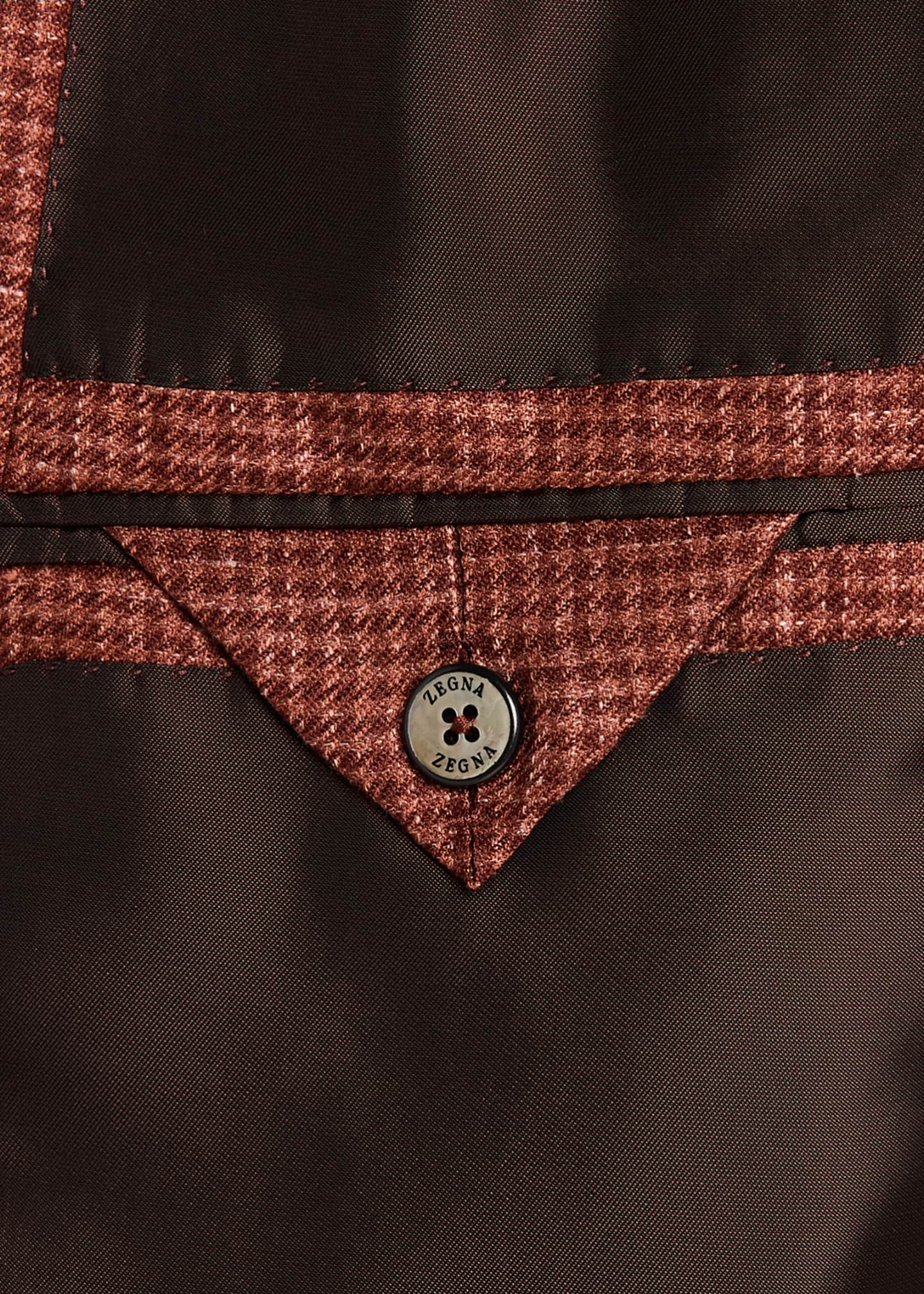 ZEGNA Men's Cashmere-Blend Houndstooth Sport Coat Image 6 of 8