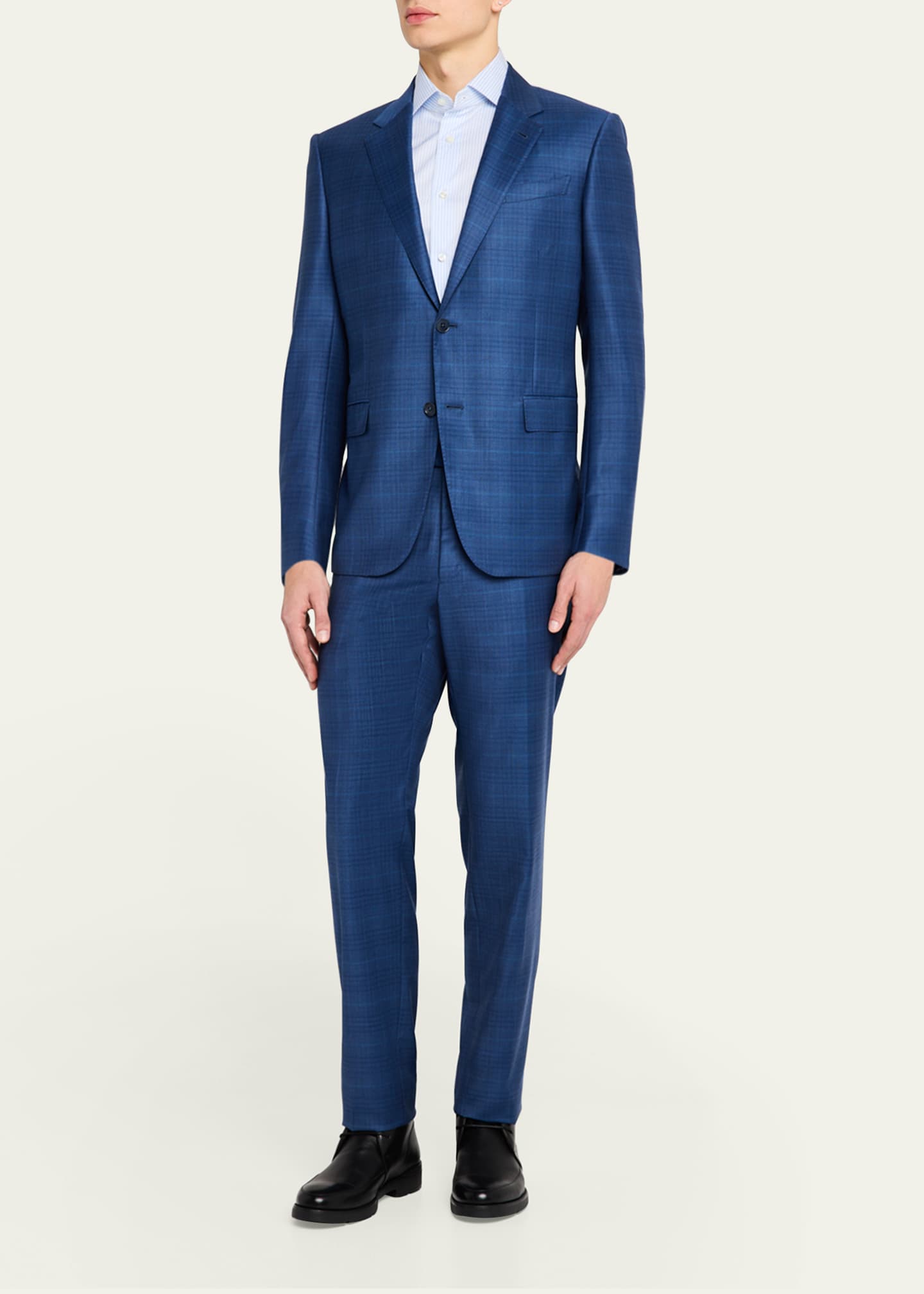 ZEGNA Men's Trofeo Check Suit Image 2 of 5