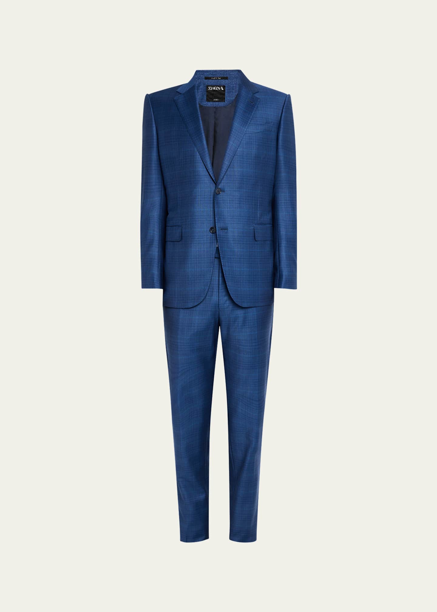 ZEGNA Men's Trofeo Check Suit Image 1 of 5