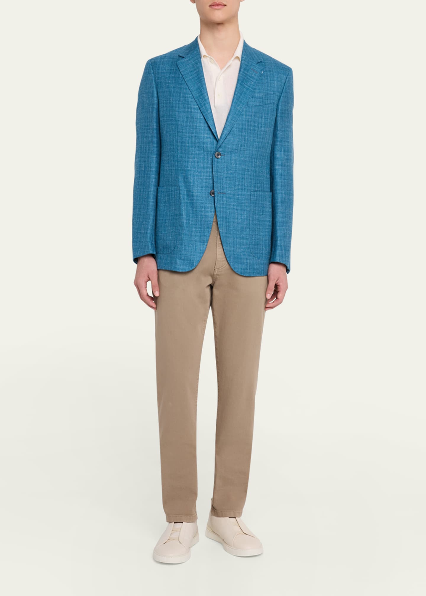 ZEGNA Men's Melange Sport Coat Image 2 of 5