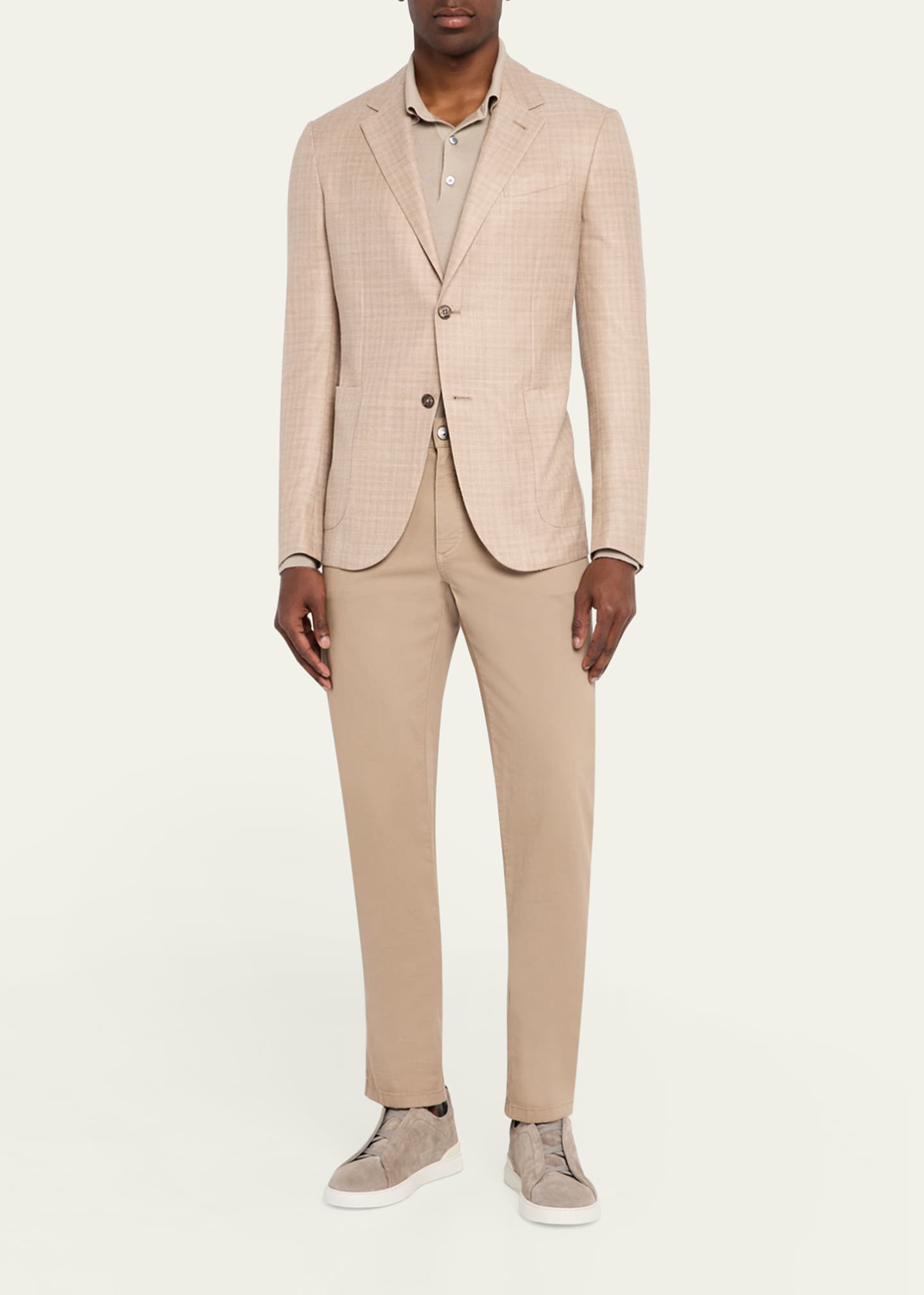 ZEGNA Men's Tonal Plaid Sport Coat Image 2 of 5