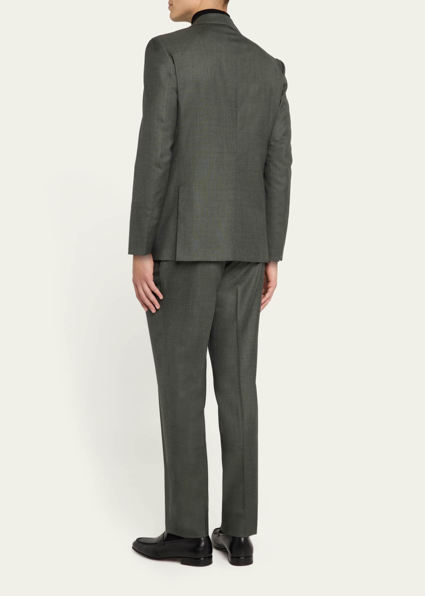 Kiton Men's Textured Cashmere-Silk Suit Image 3 of 8