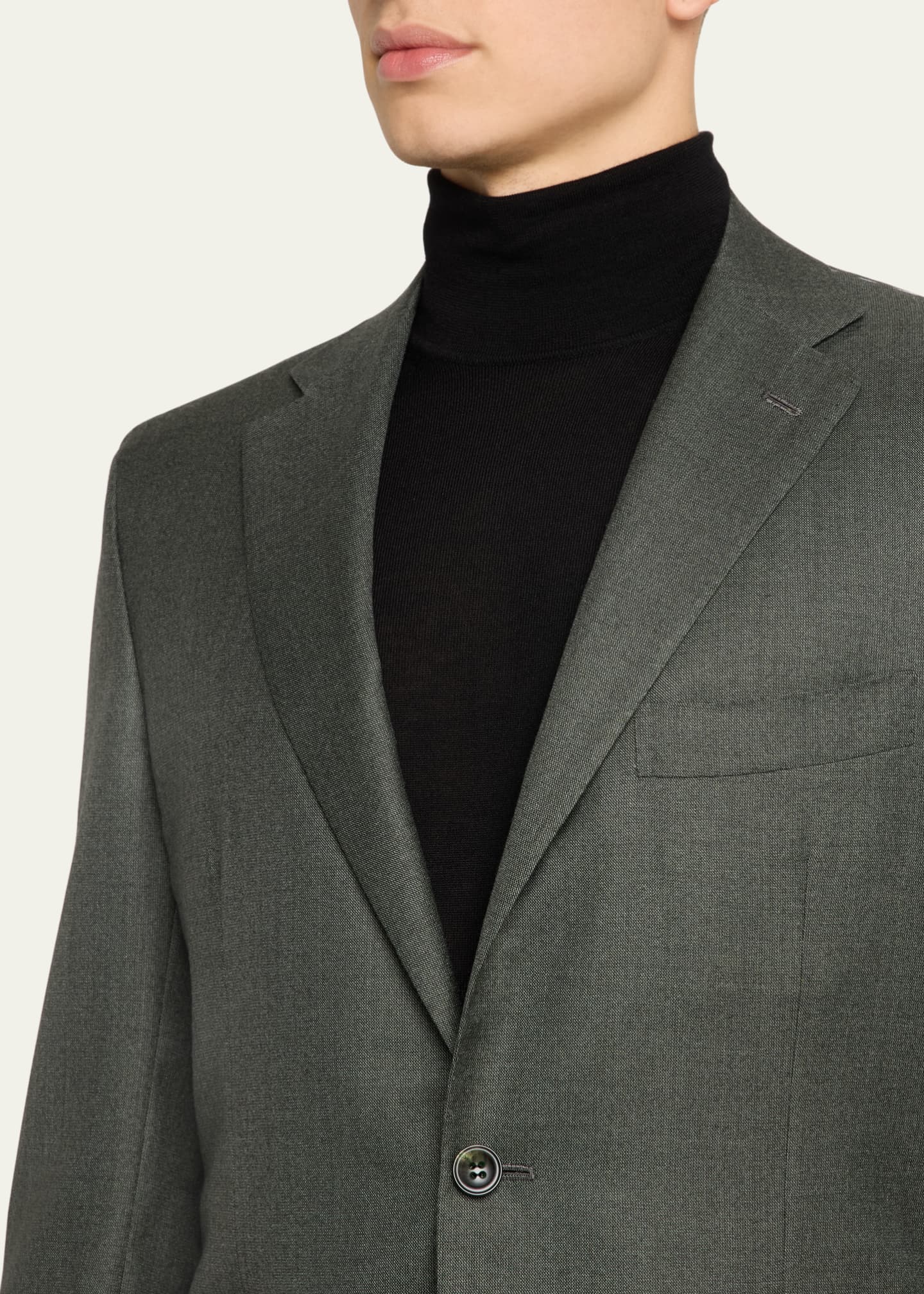 Kiton Men's Textured Cashmere-Silk Suit Image 6 of 8