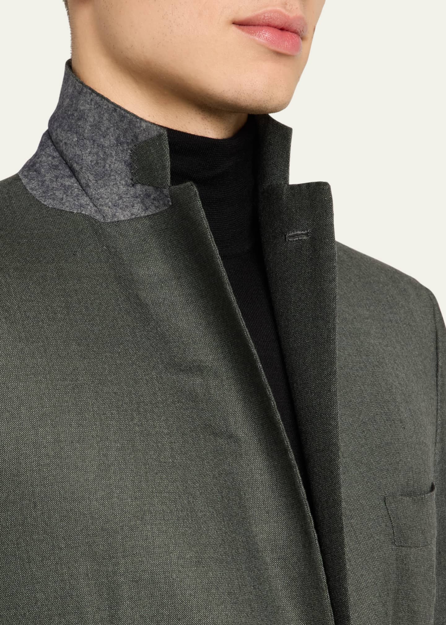 Kiton Men's Textured Cashmere-Silk Suit Image 8 of 8
