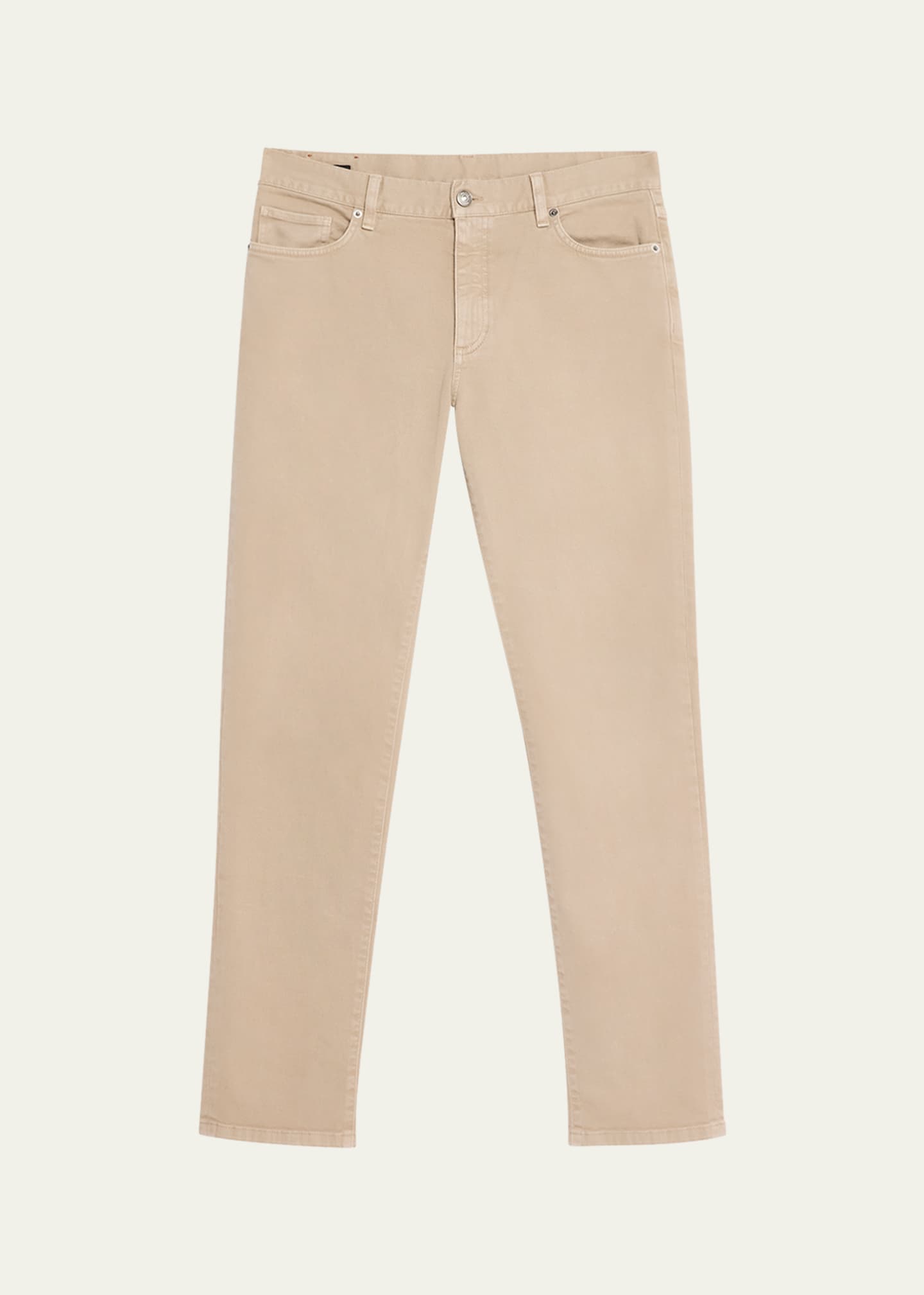 ZEGNA Men's Five-Pocket Colored Delave Pants Image 1 of 5