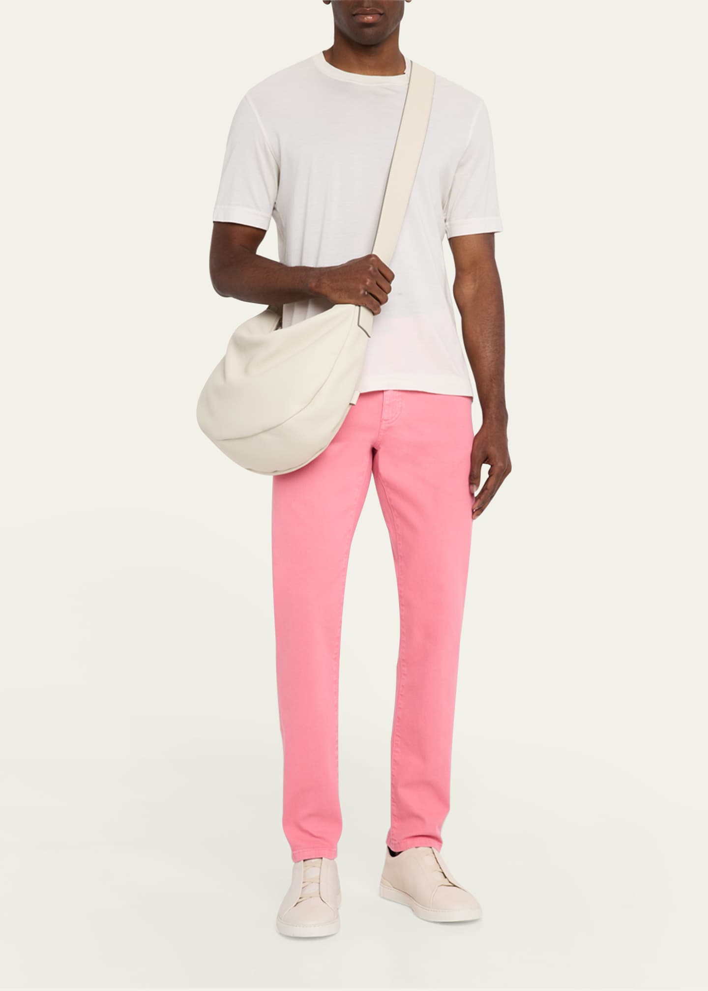 ZEGNA Men's Comfort Delave Five-Pocket Pants Image 2 of 5