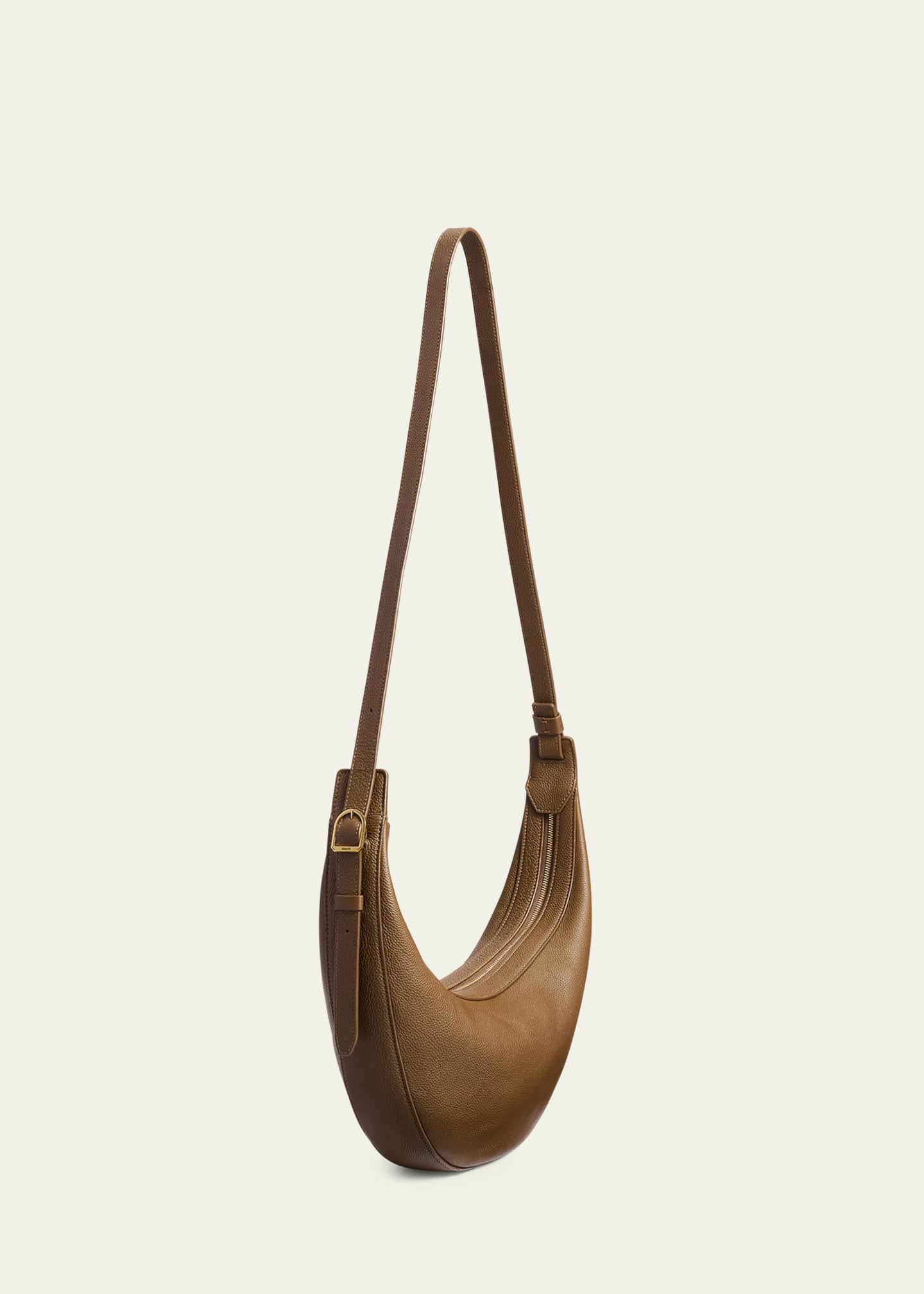 Khaite Augustina Small Zip Calfskin Crossbody Bag Image 3 of 4